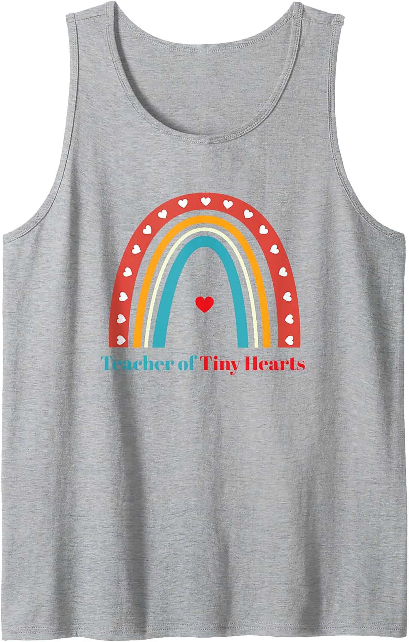 Teacher of Tiny Hearts Graphic Tank Top Educator Gift