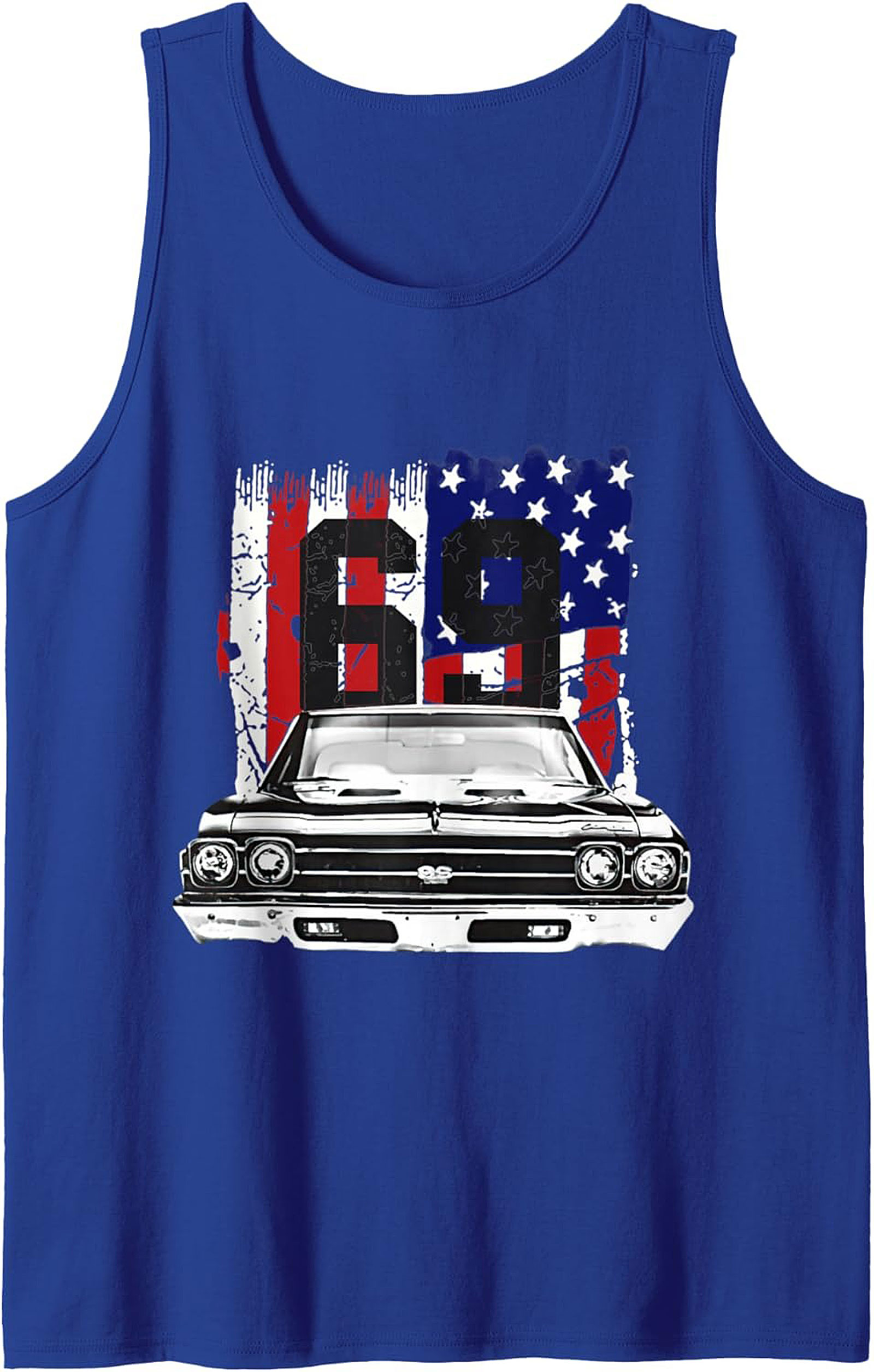 1969 Muscle Car Graphic Tank Top Chevelle SS Sleeveless Shirt