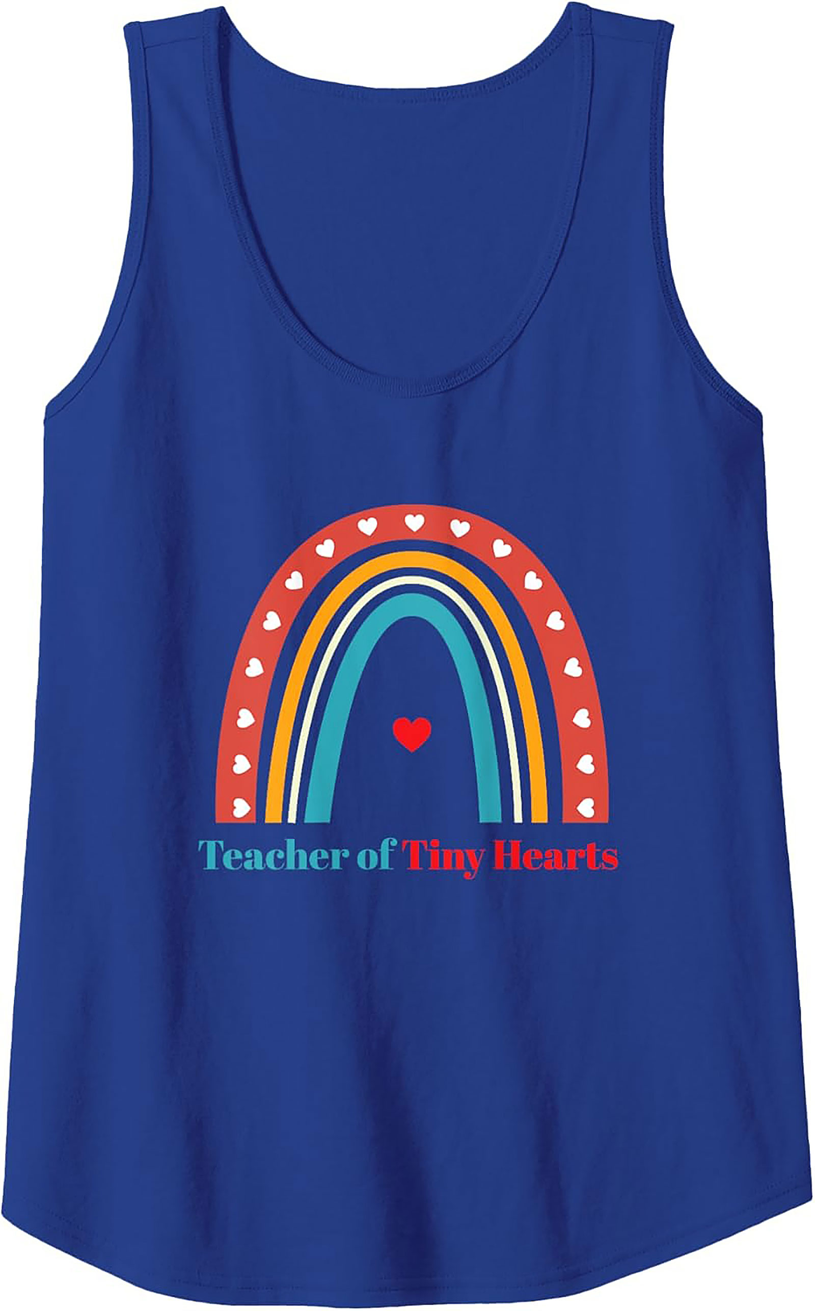 Teacher of Tiny Hearts Graphic Tank Top Educator Gift