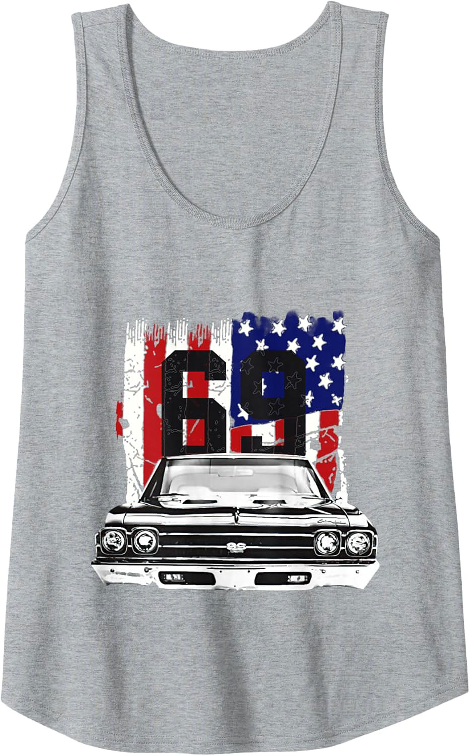 1969 Muscle Car Graphic Tank Top Chevelle SS Sleeveless Shirt