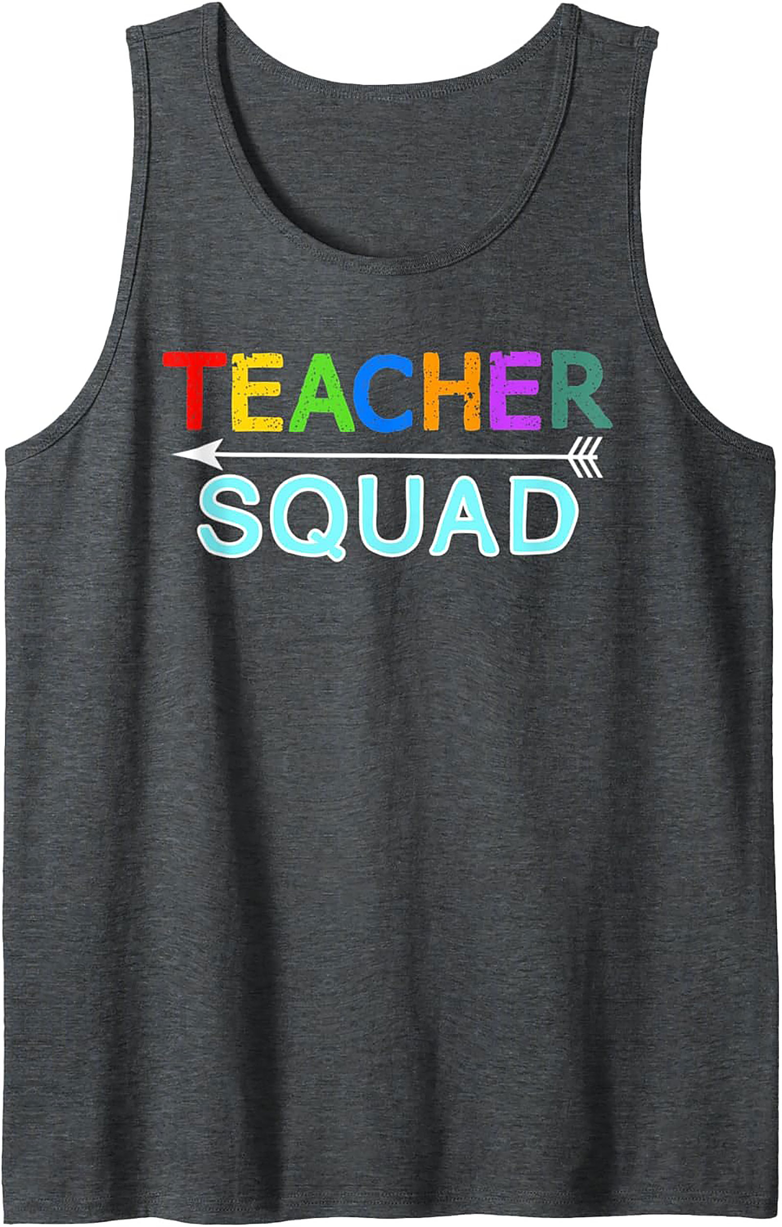 Teacher Squad Graphic Tank Top Summer Educator Gift