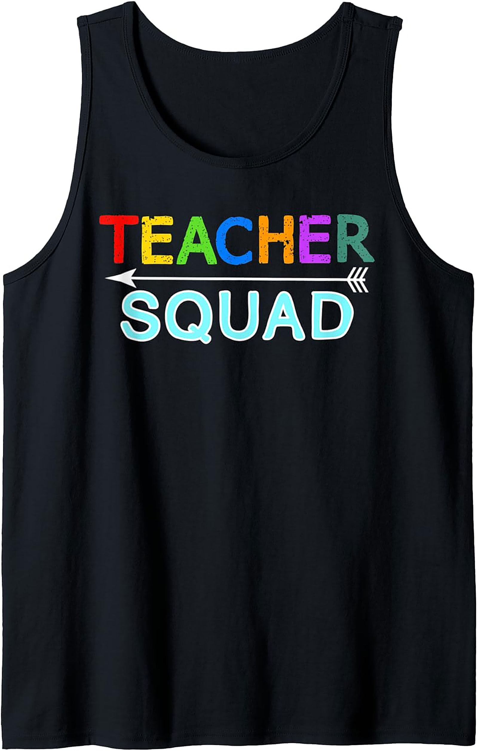 Teacher Squad Graphic Tank Top Summer Educator Gift