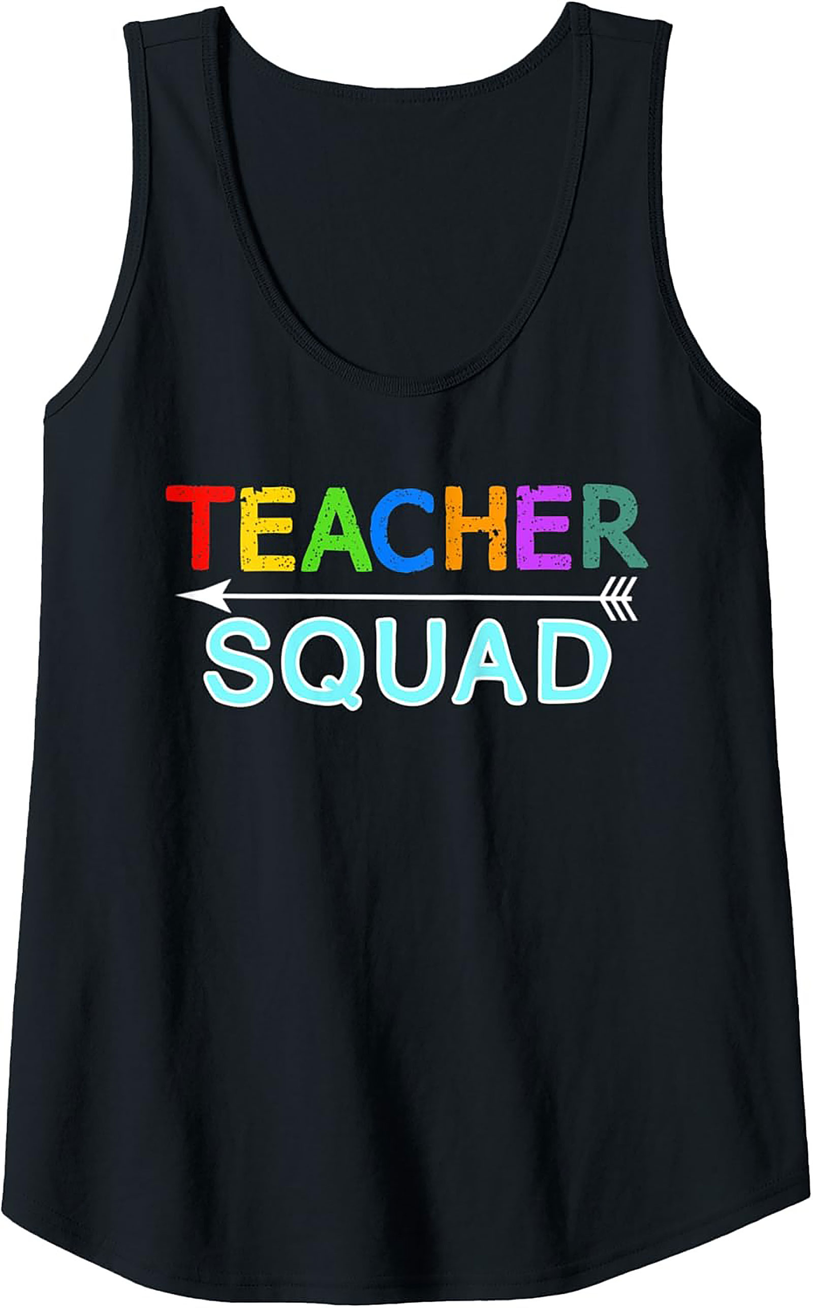 Teacher Squad Graphic Tank Top Summer Educator Gift