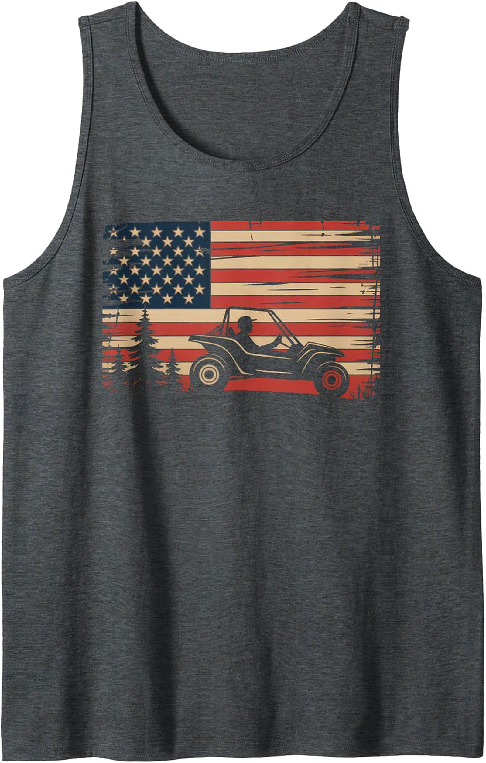 UTV American Flag Graphic Tank Top Off-Road Sleeveless Tee
