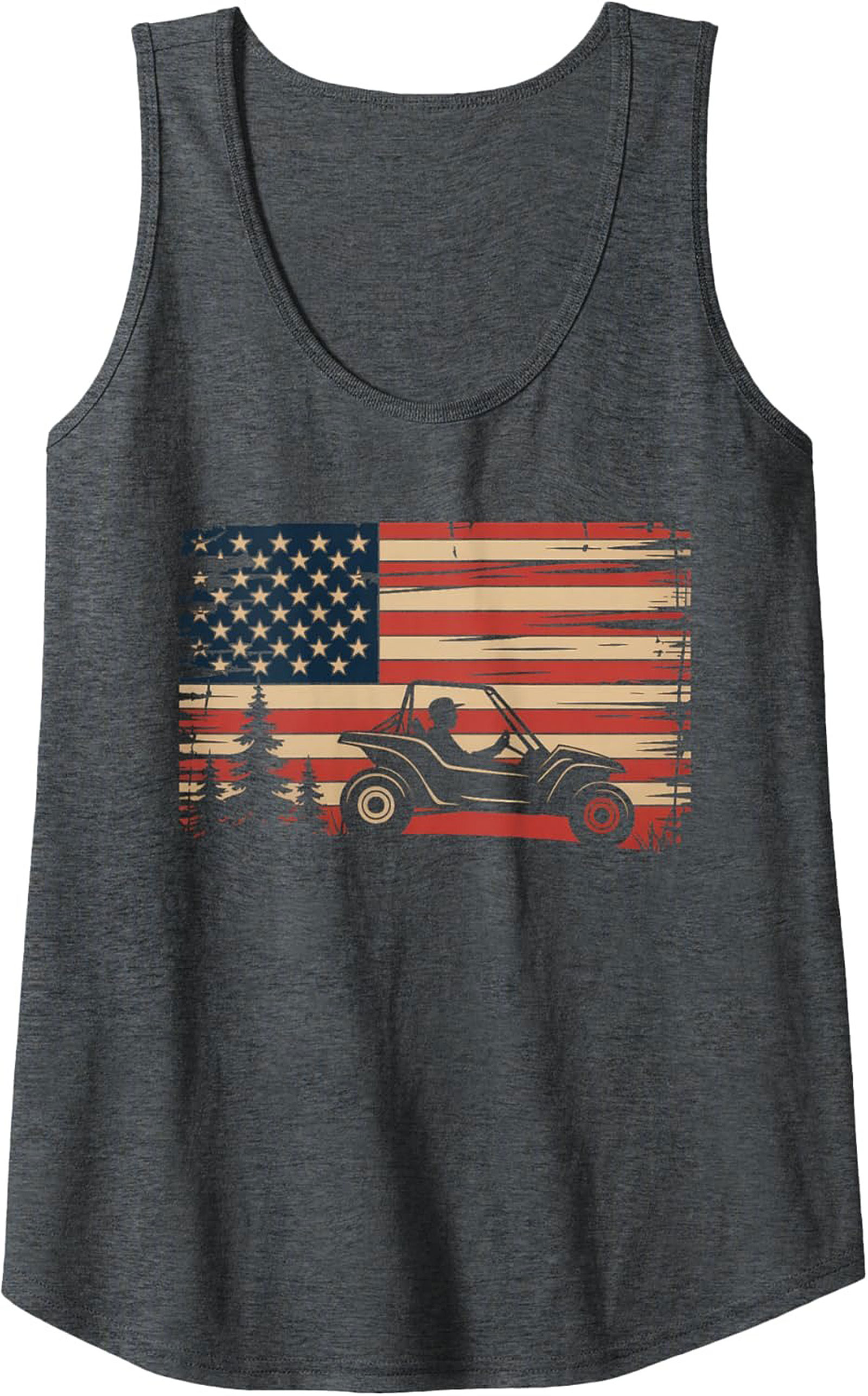 UTV American Flag Graphic Tank Top Off-Road Sleeveless Tee