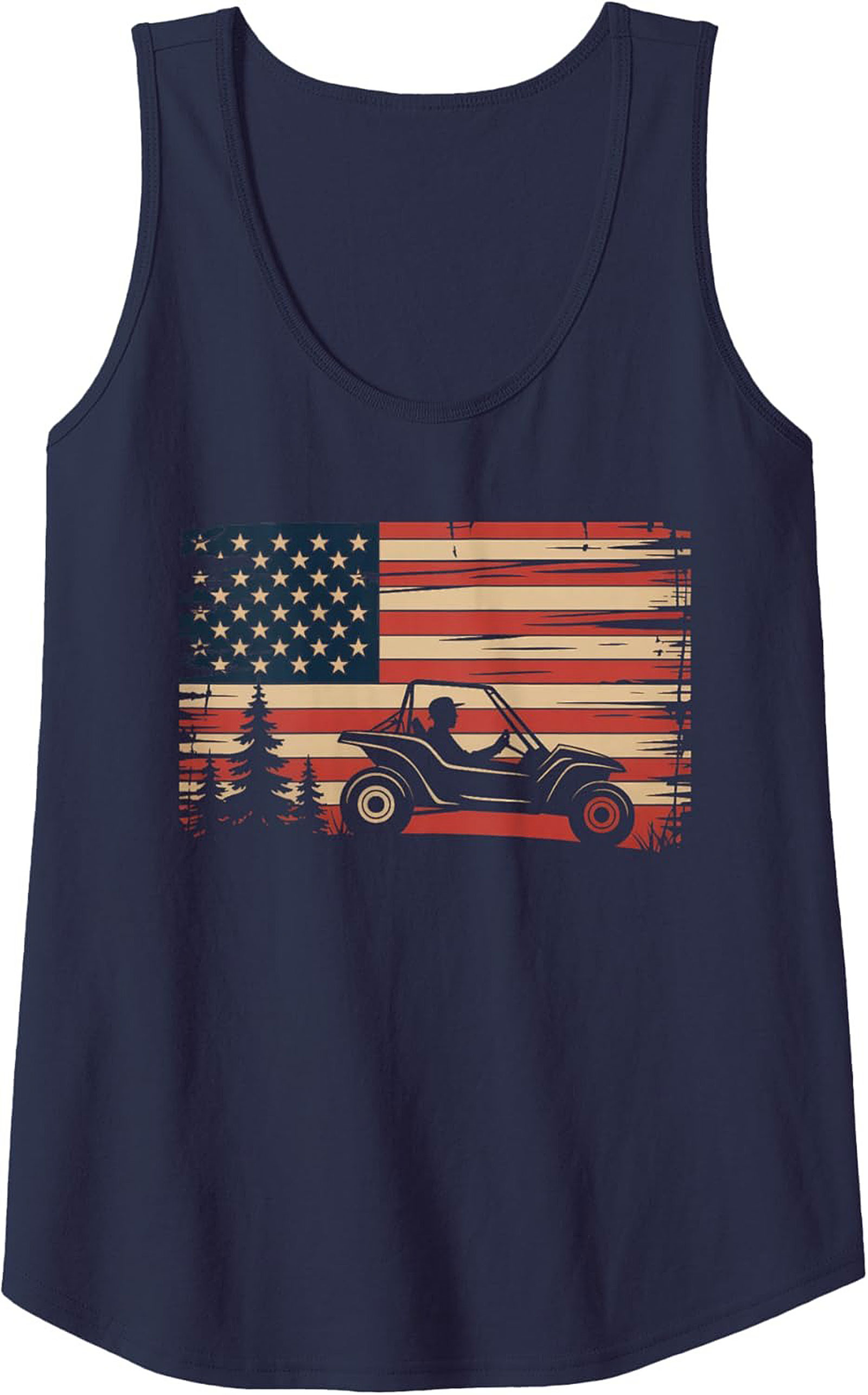 UTV American Flag Graphic Tank Top Off-Road Sleeveless Tee