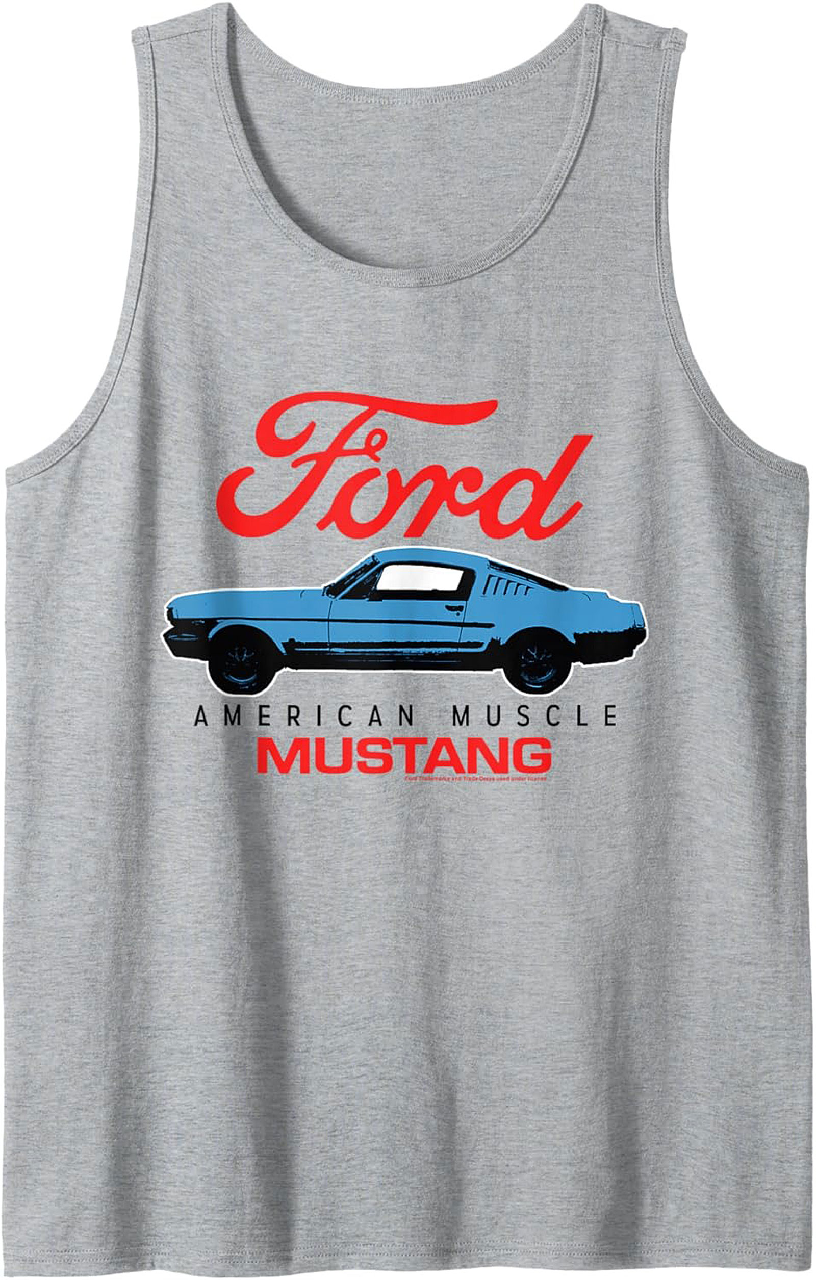 Mustang Graphic Tank Top American Muscle Sleeveless Shirt