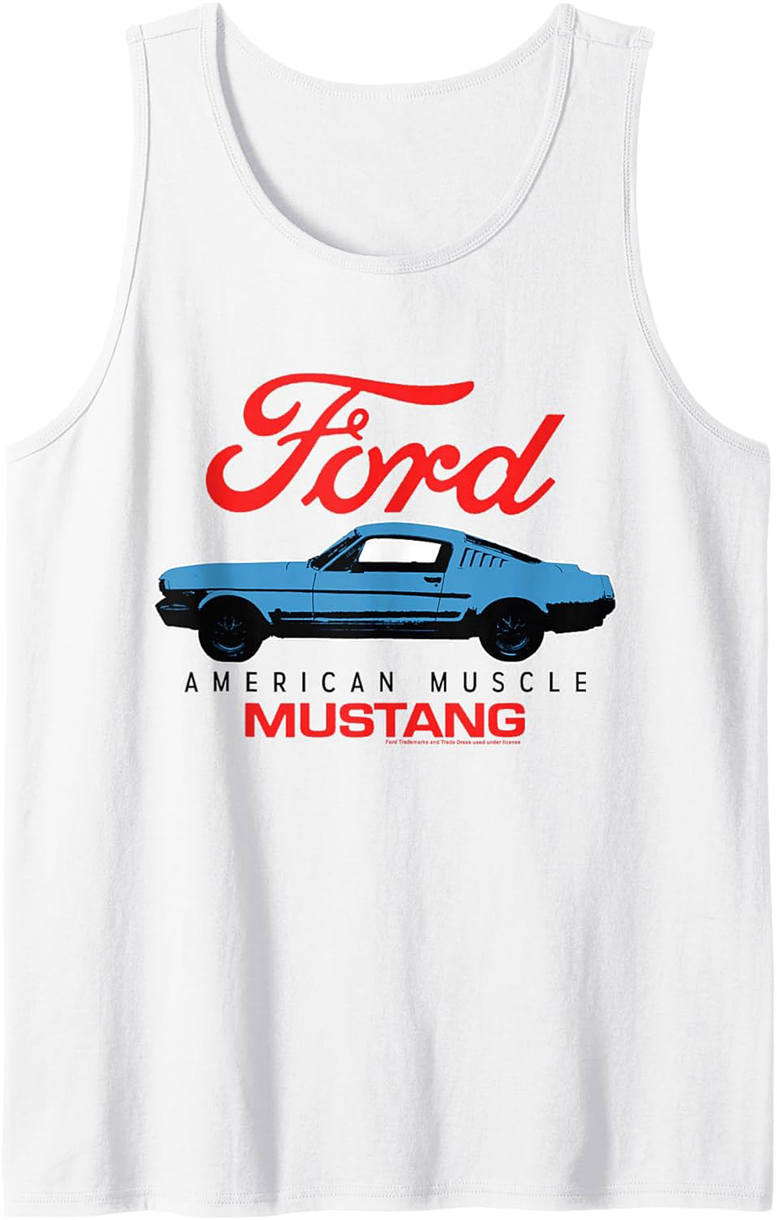 Mustang Graphic Tank Top American Muscle Sleeveless Shirt