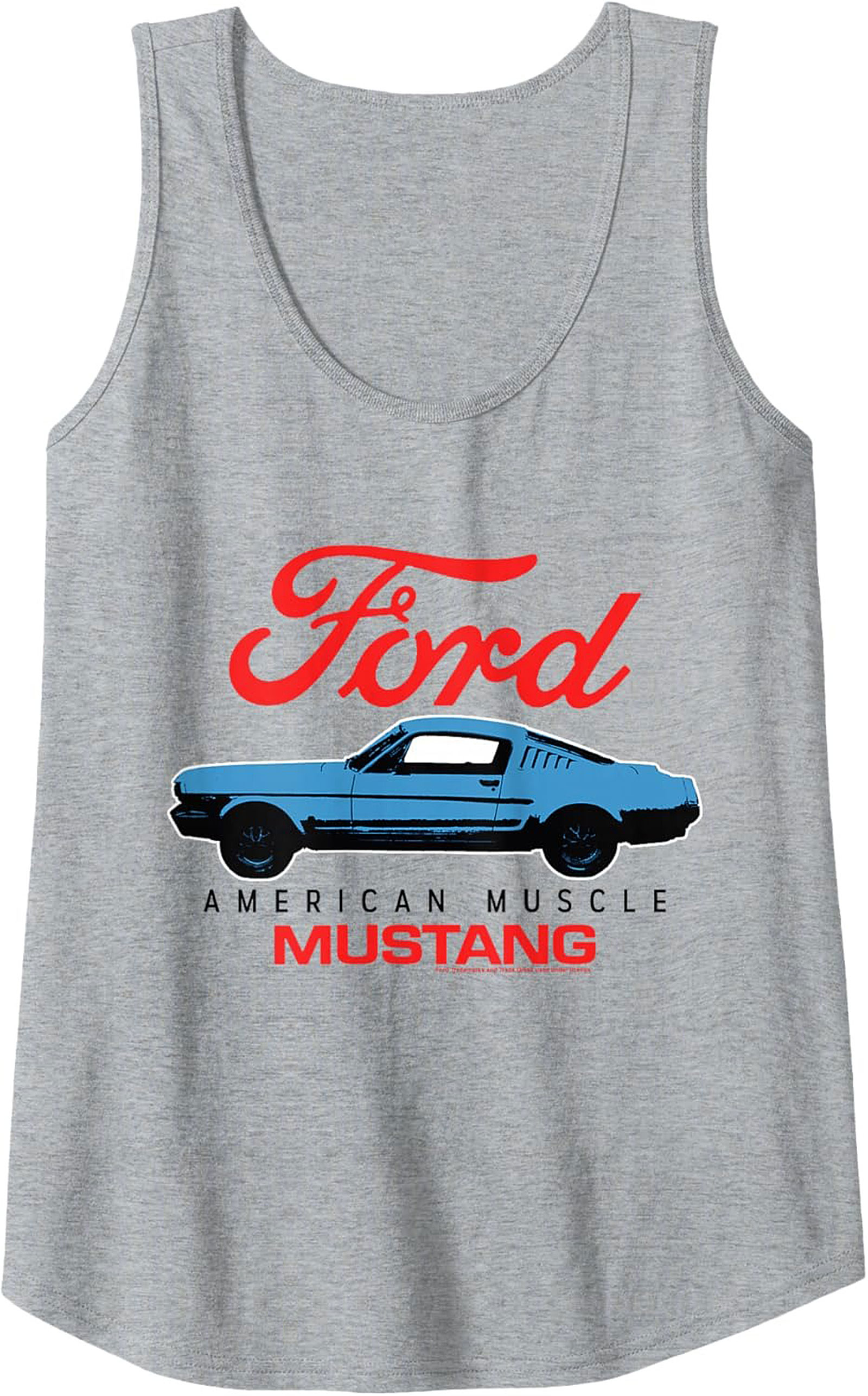 Mustang Graphic Tank Top American Muscle Sleeveless Shirt