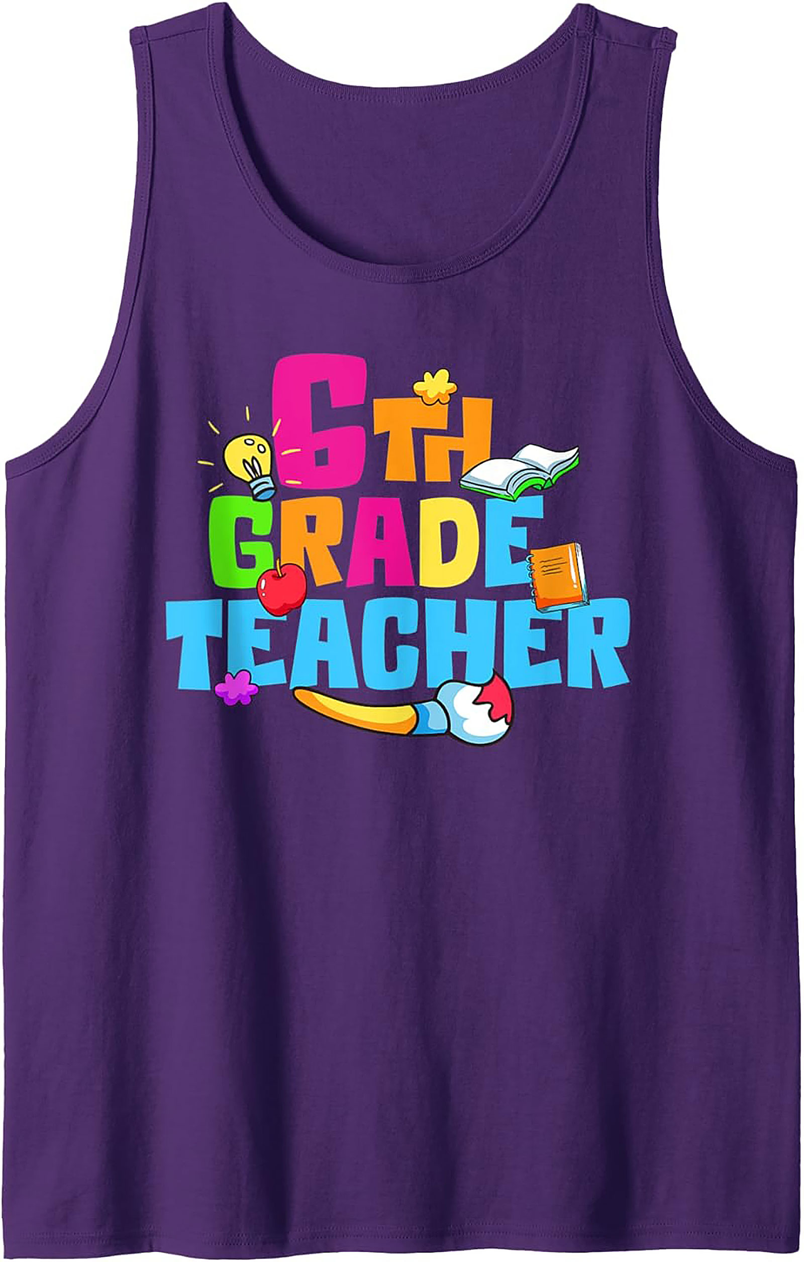 6th Grade Teacher Graphic Tank Top