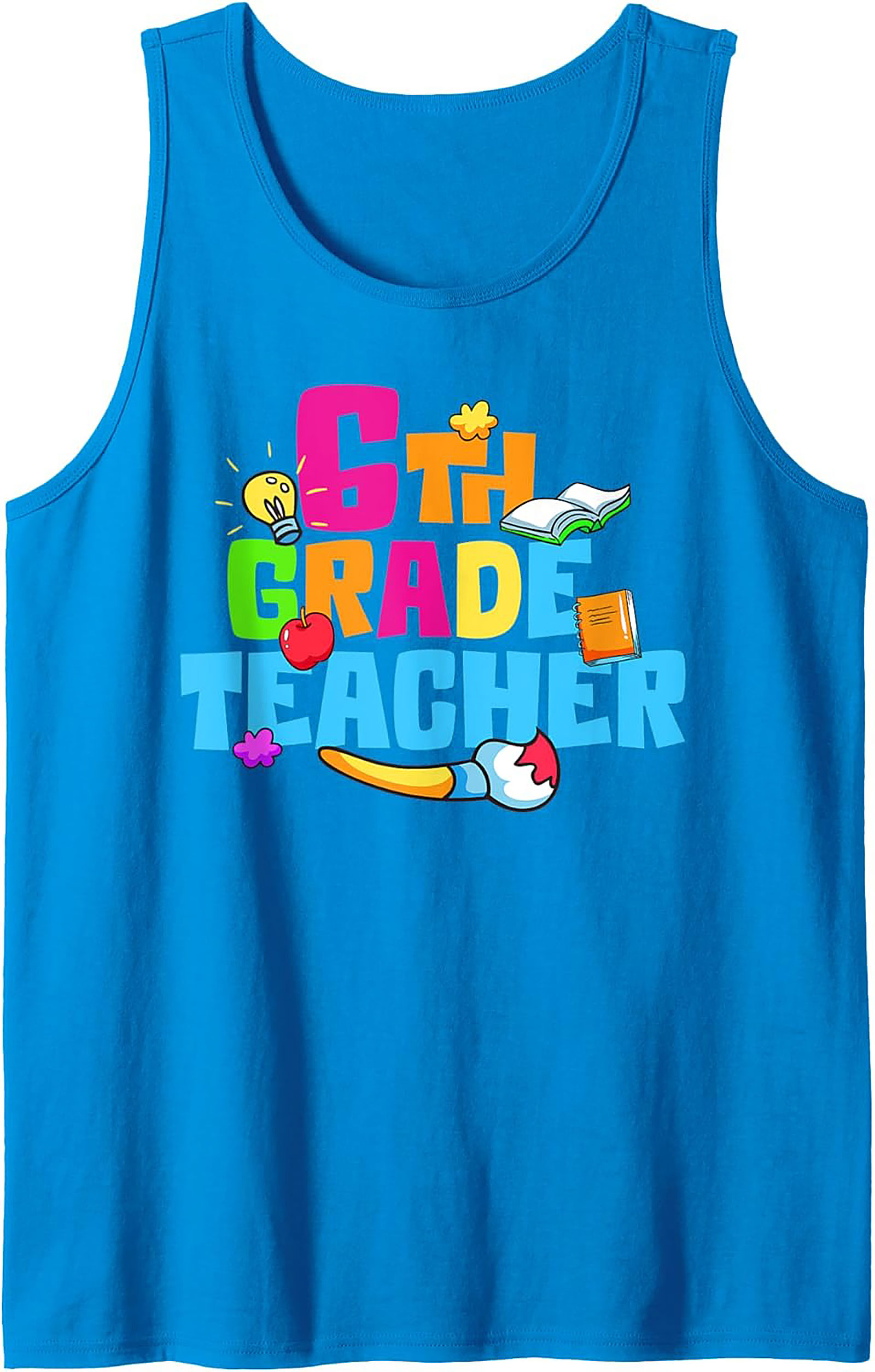 6th Grade Teacher Graphic Tank Top