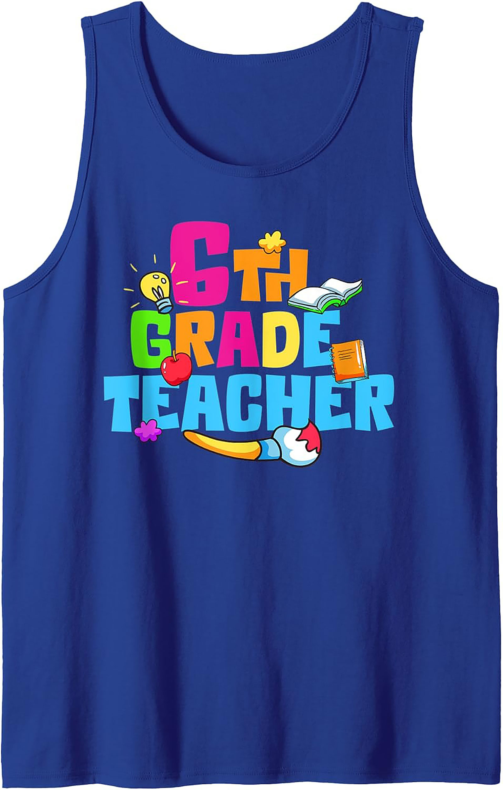 6th Grade Teacher Graphic Tank Top