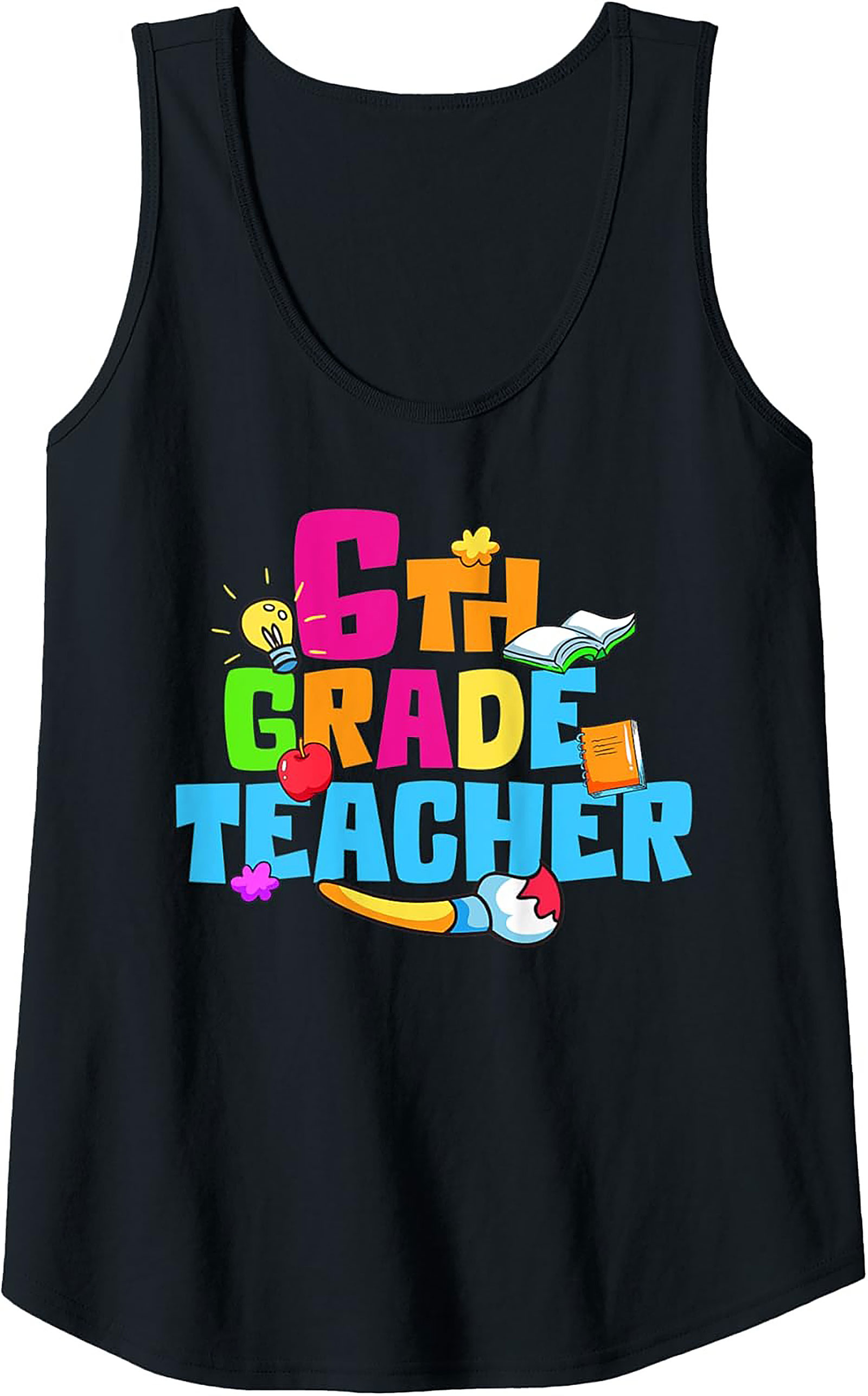 6th Grade Teacher Graphic Tank Top