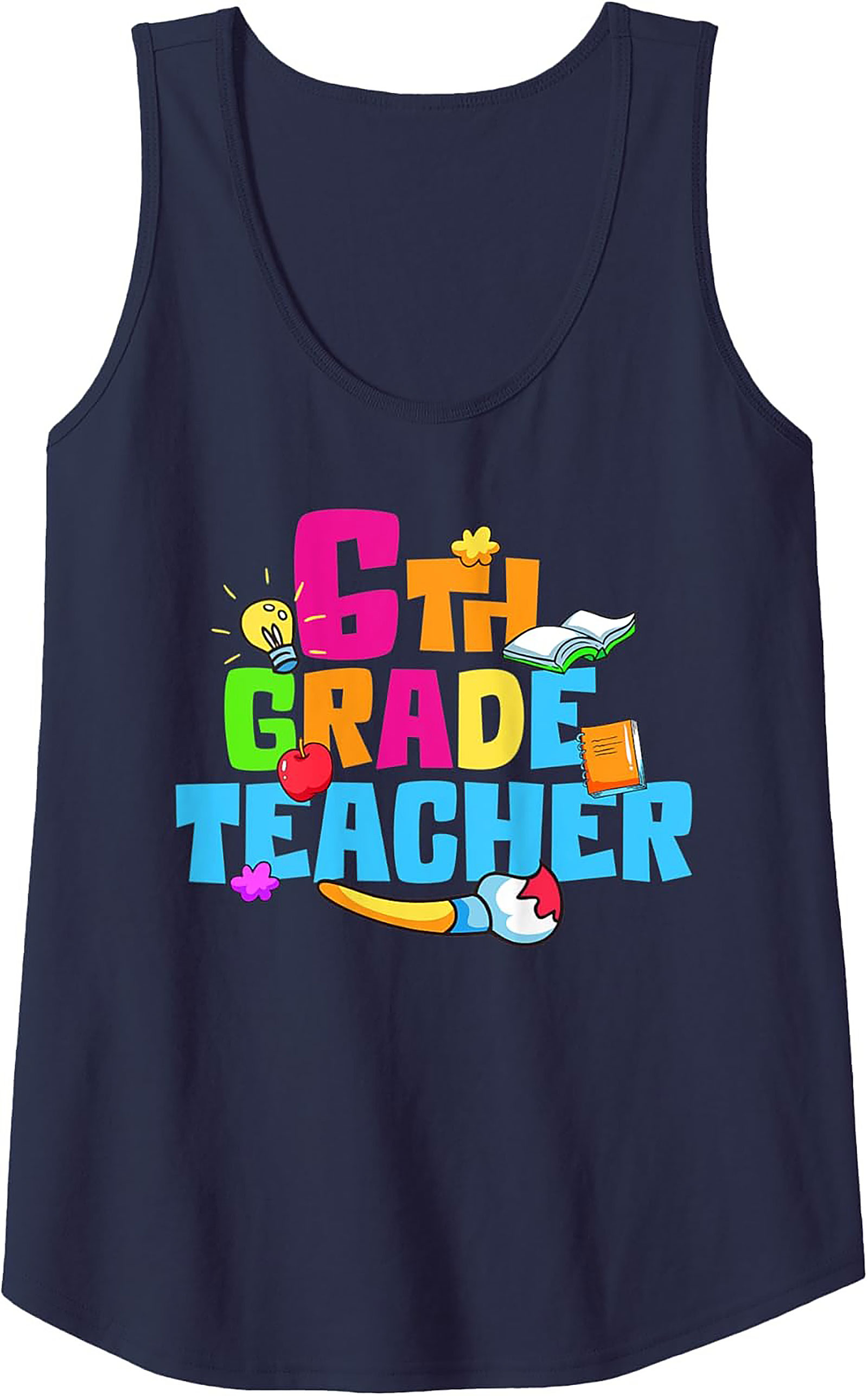 6th Grade Teacher Graphic Tank Top