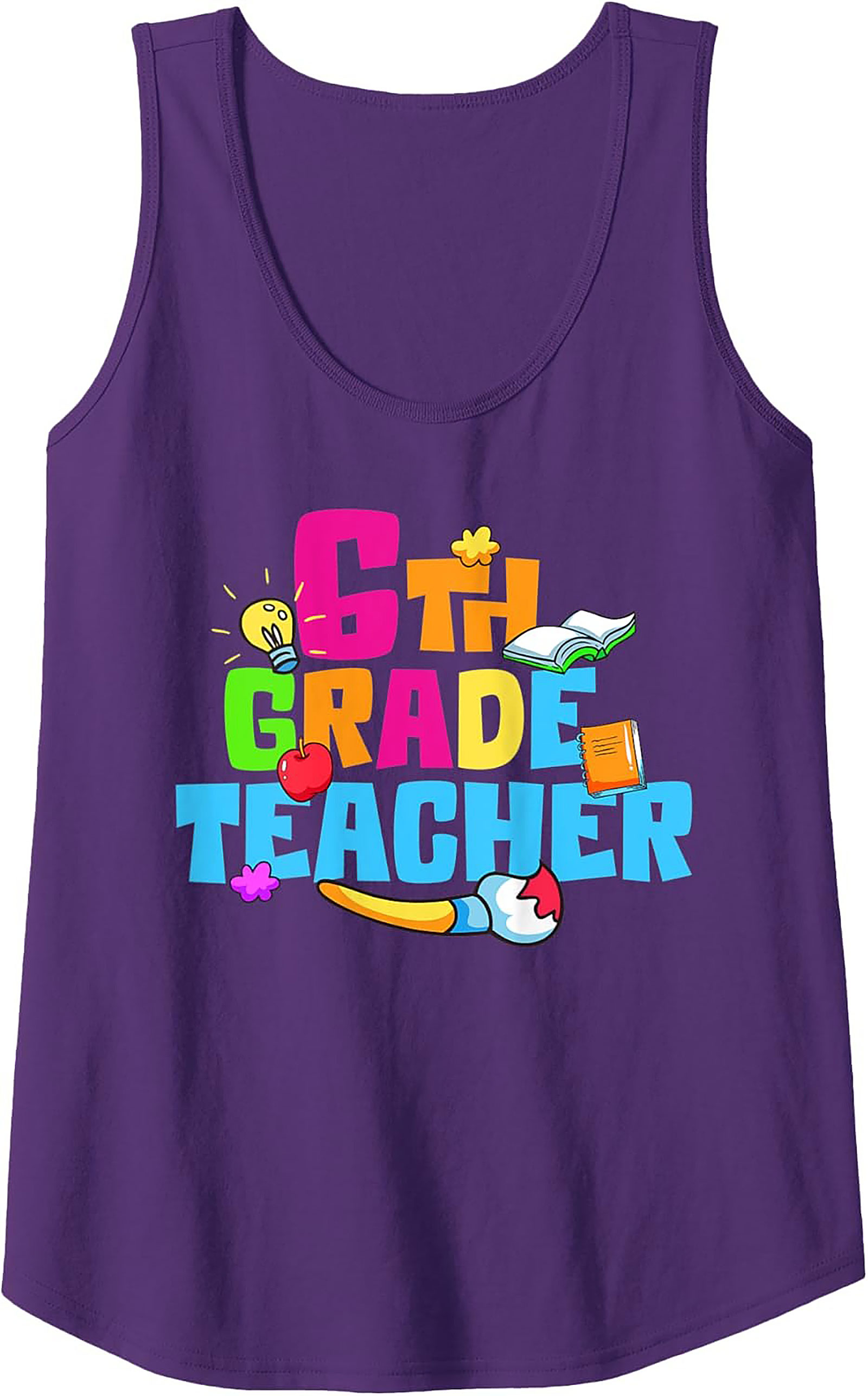 6th Grade Teacher Graphic Tank Top