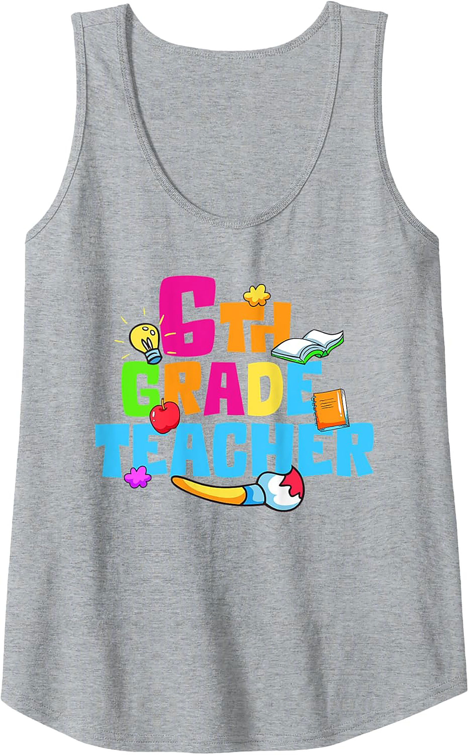 6th Grade Teacher Graphic Tank Top
