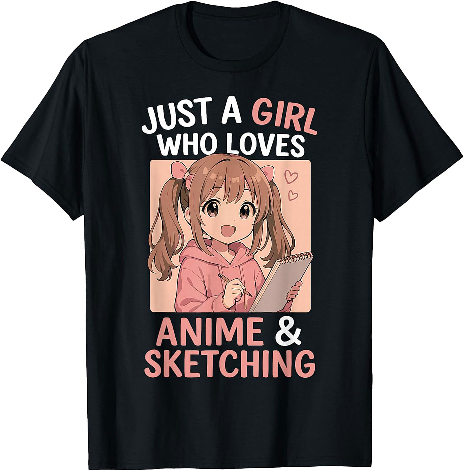 Anime Sketching Graphic Tee | Funny Otaku Art Lover Shirt