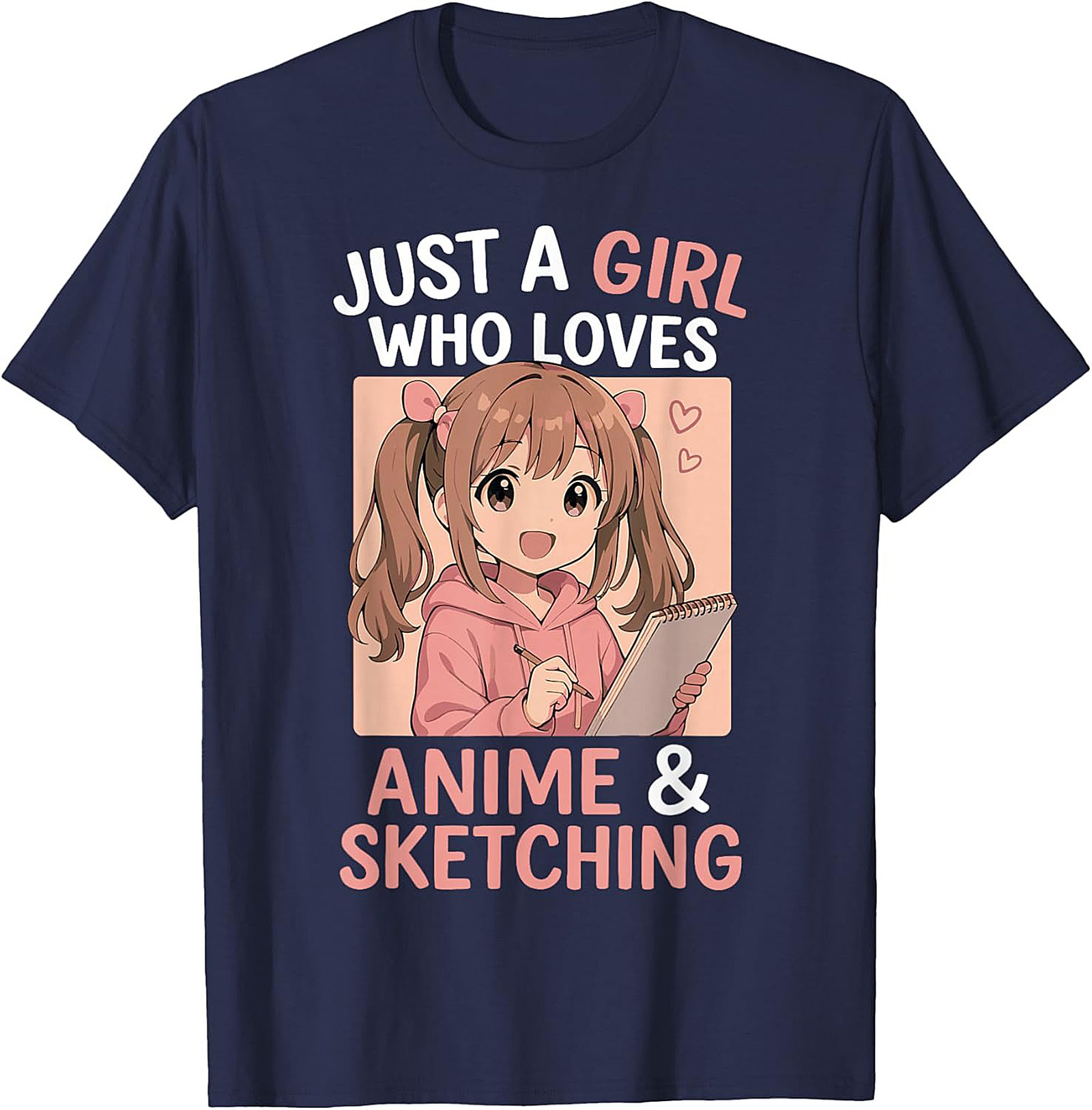 Anime Sketching Graphic Tee | Funny Otaku Art Lover Shirt