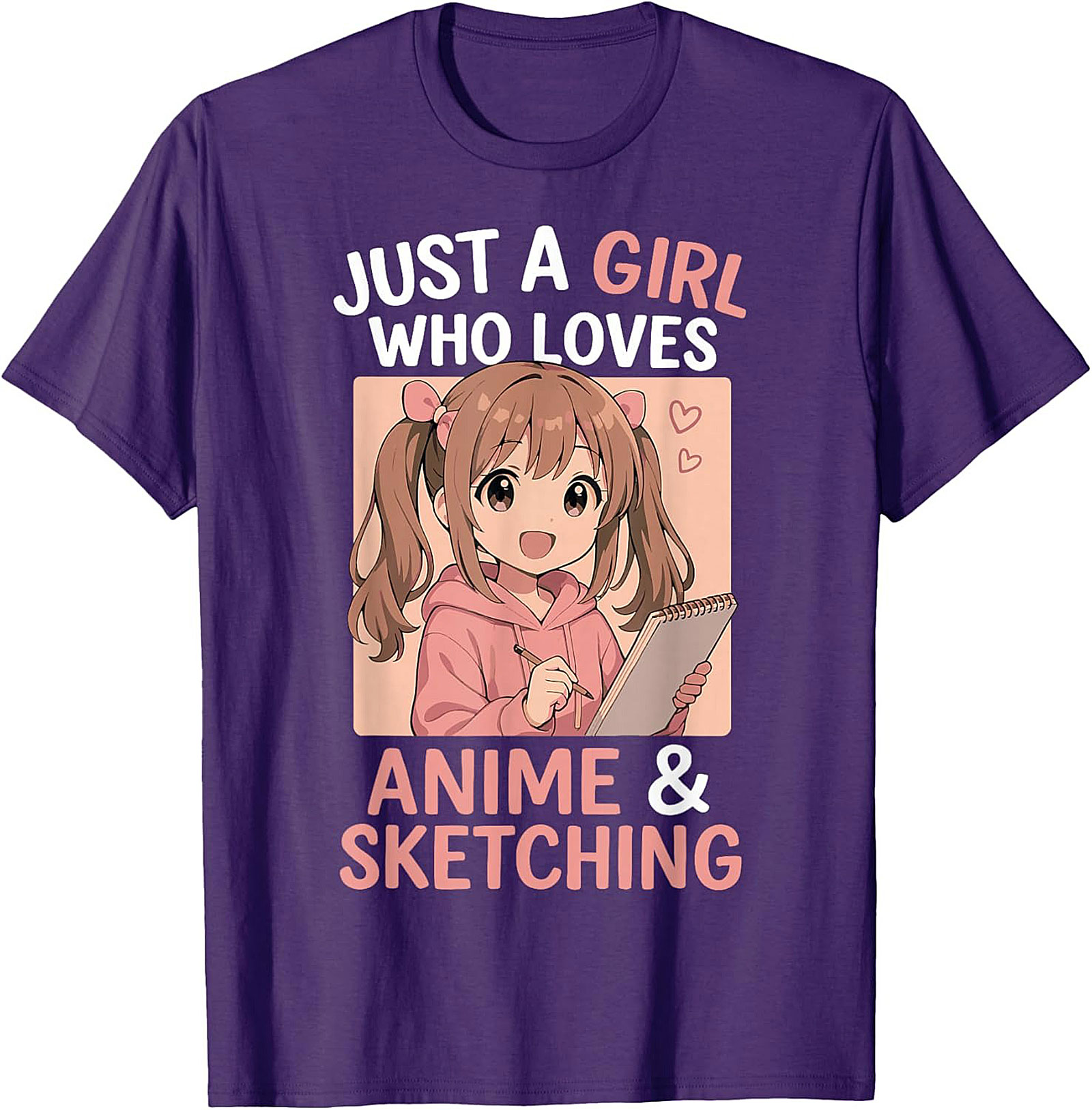Anime Sketching Graphic Tee | Funny Otaku Art Lover Shirt