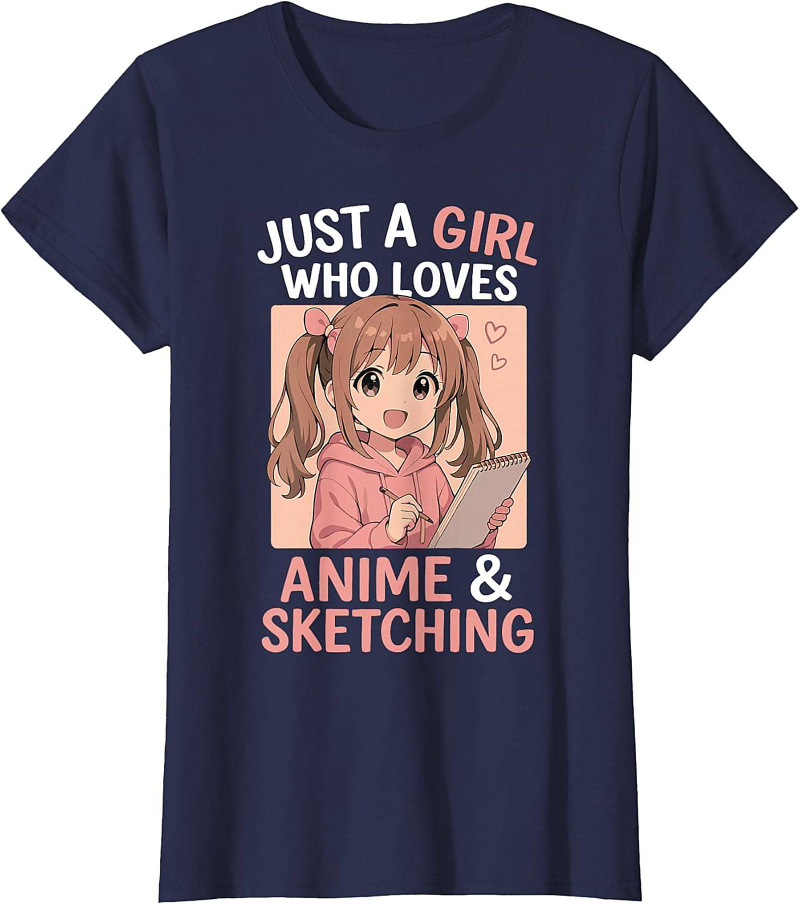 Anime Sketching Graphic Tee | Funny Otaku Art Lover Shirt