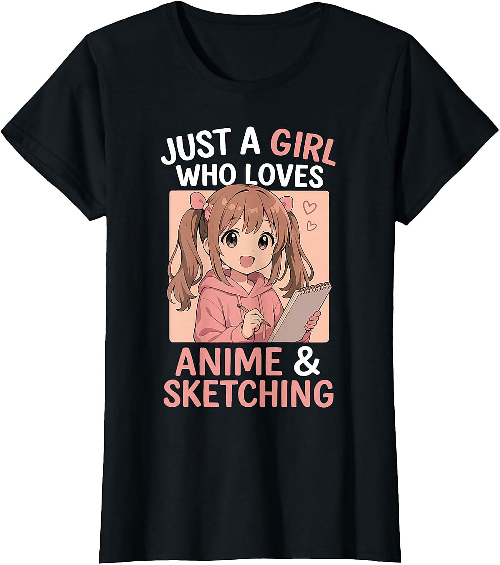 Anime Sketching Graphic Tee | Funny Otaku Art Lover Shirt
