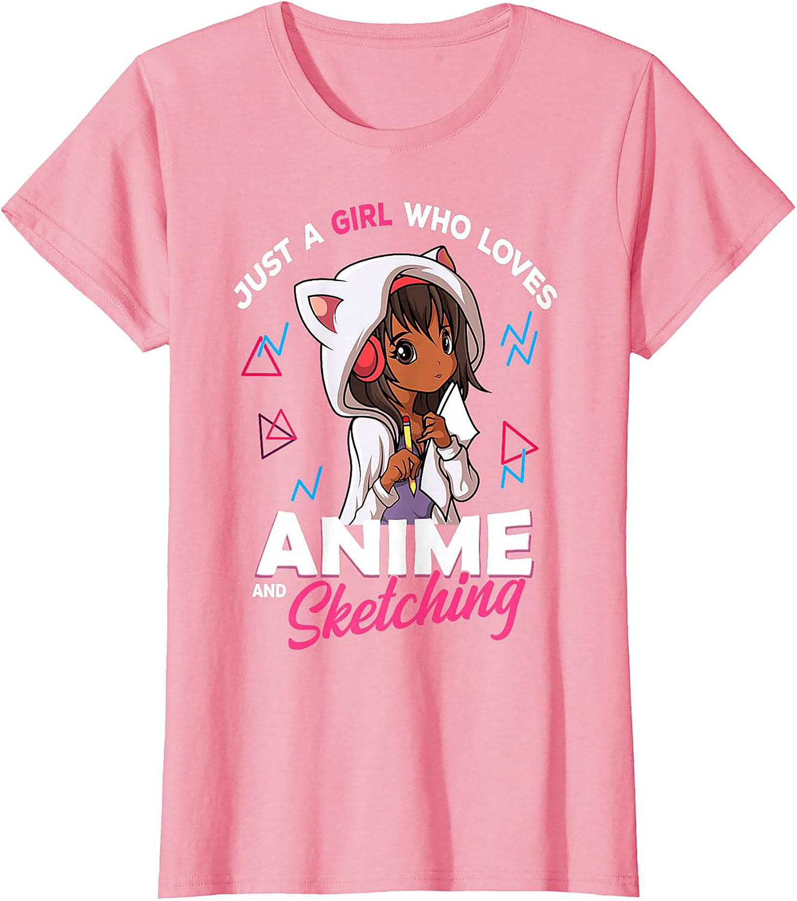 Cute Anime Sketching T-shirt | Otaku Graphic Tee Gift