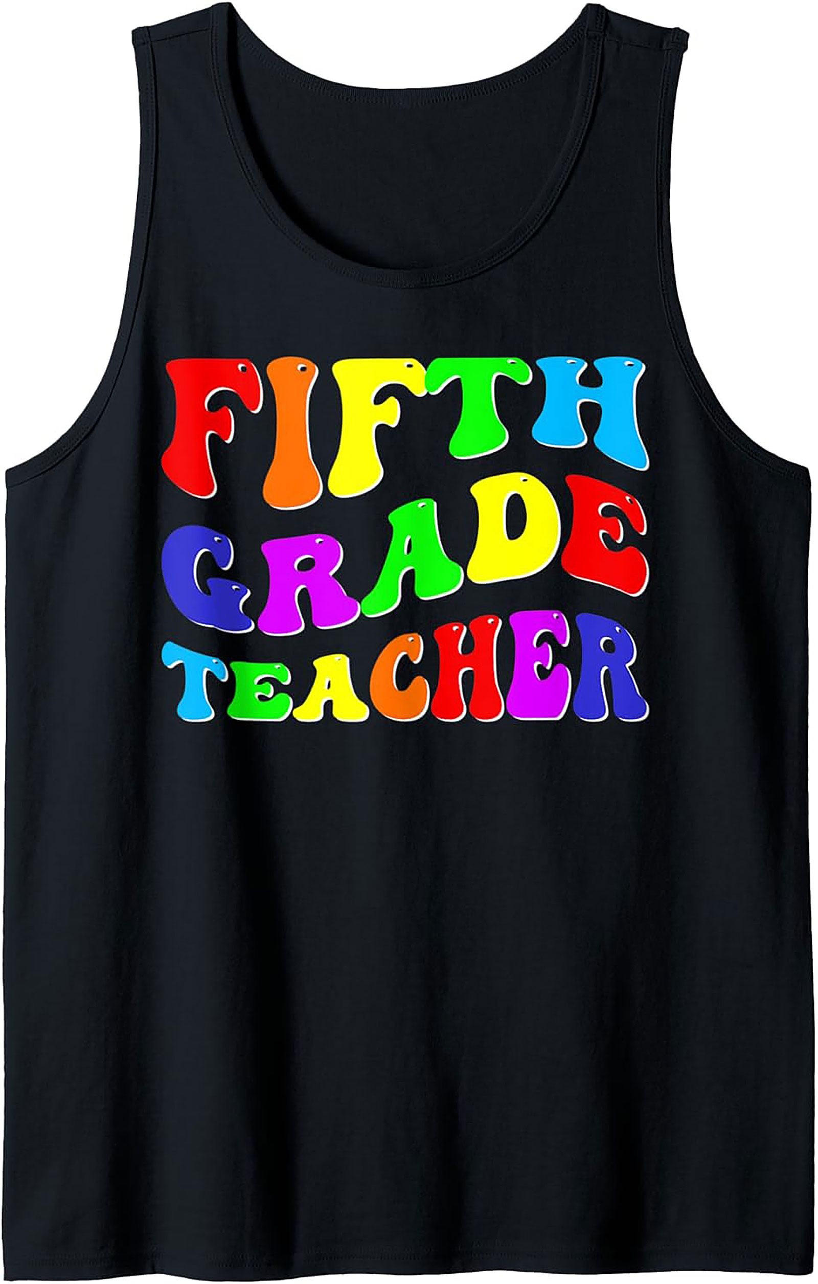 Groovy Fifth Grade Teacher Tank Top