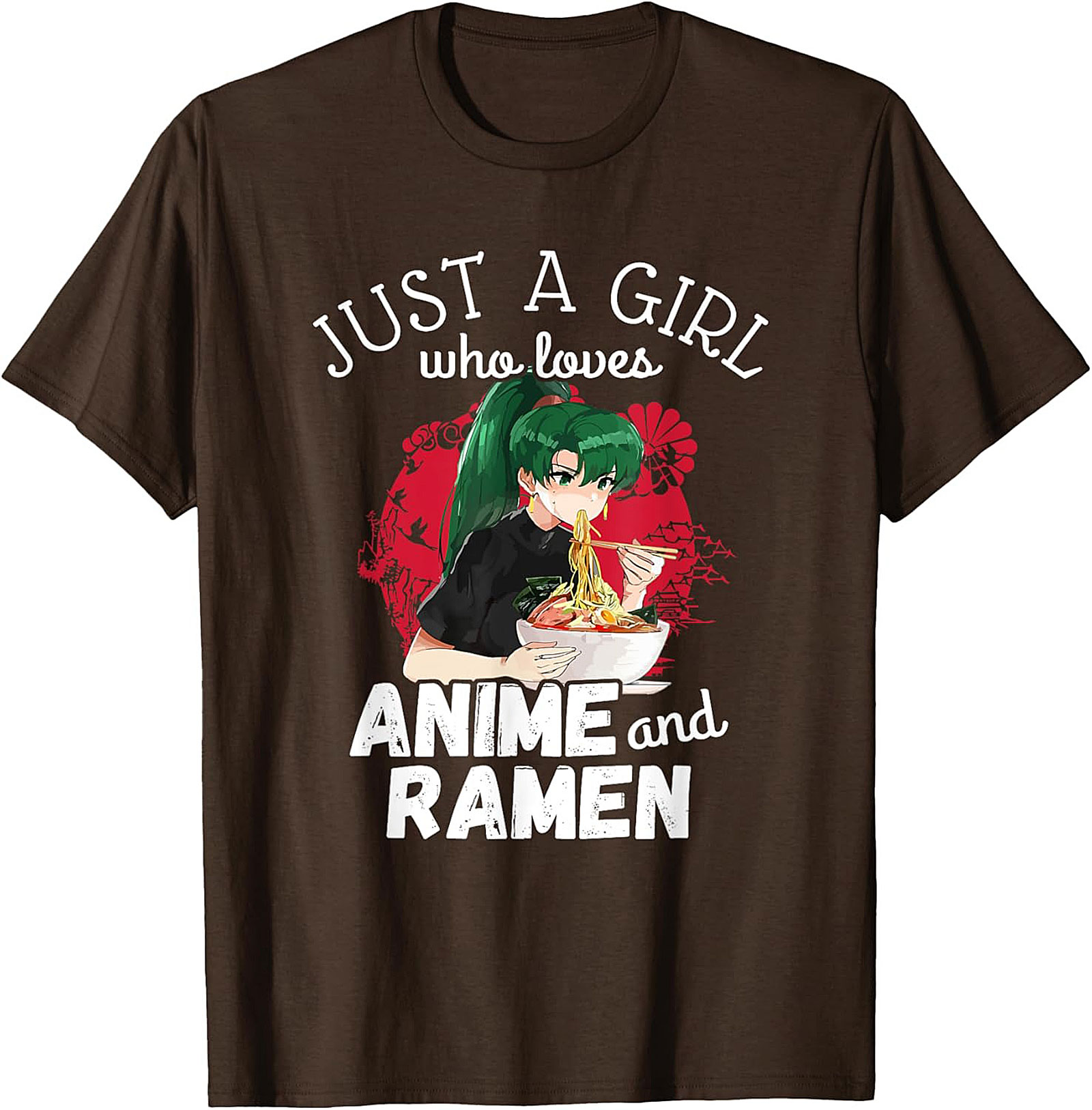 Anime and Ramen T-Shirt | Funny Graphic Tee | Soft Cotton