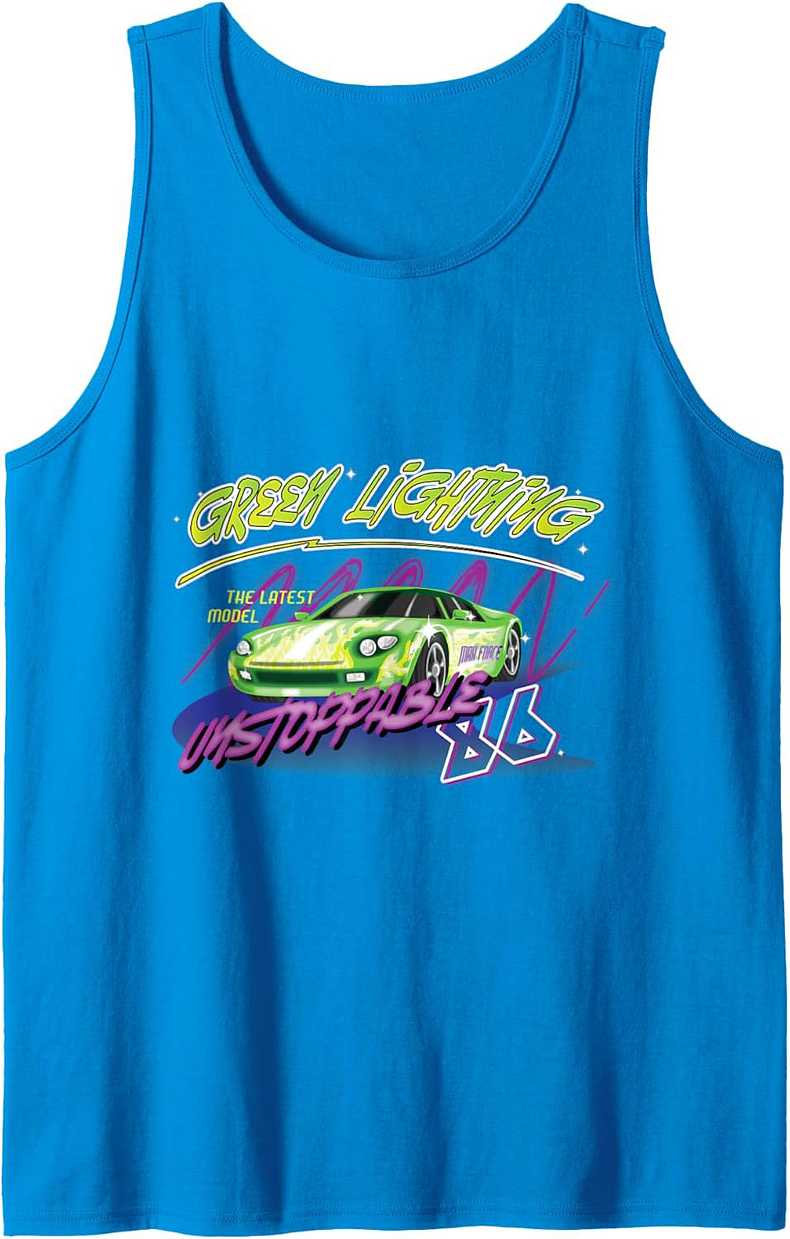 Green Lightning Street Racing Graphic Tank Unisex Fit