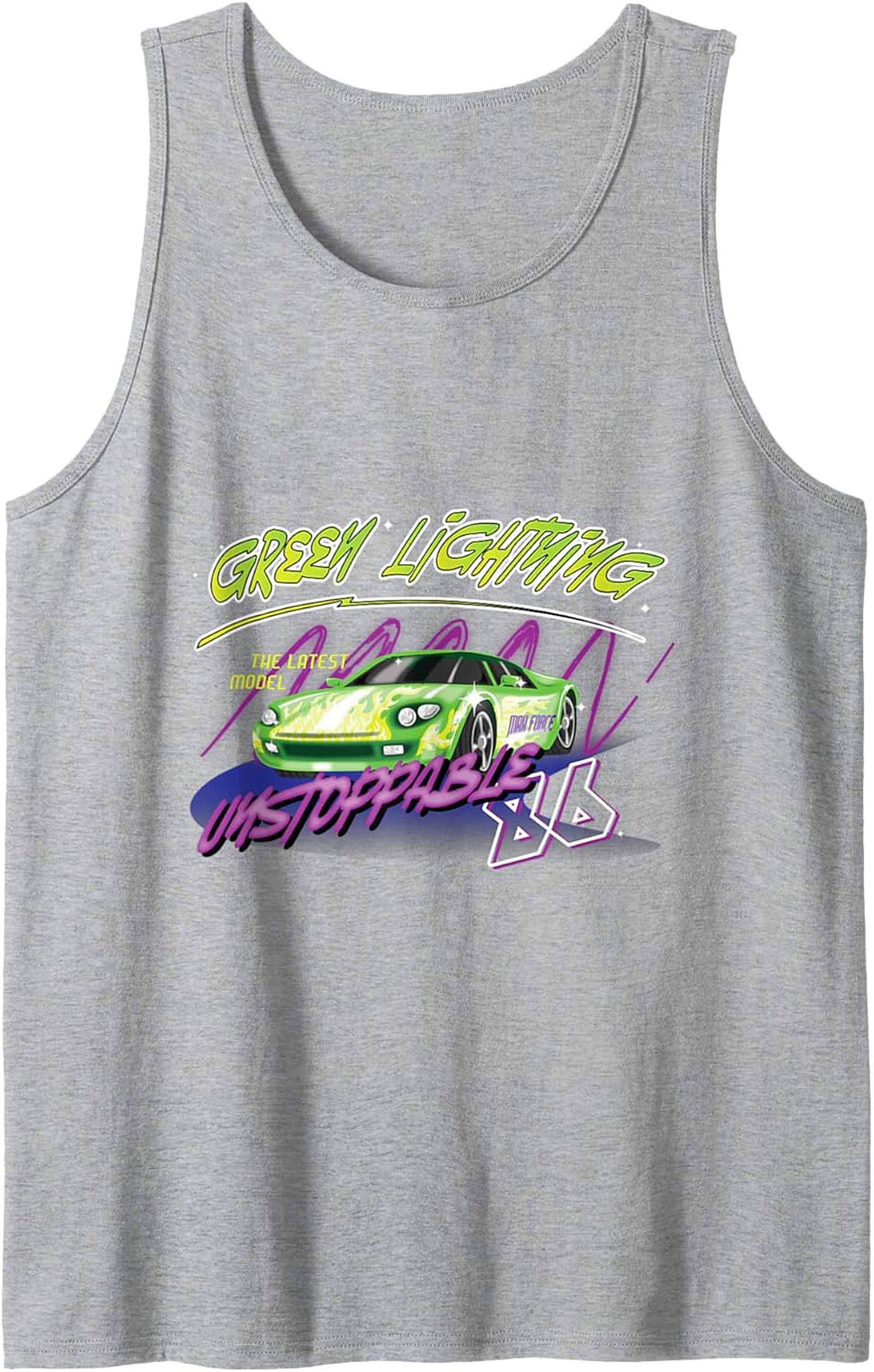 Green Lightning Street Racing Graphic Tank Unisex Fit