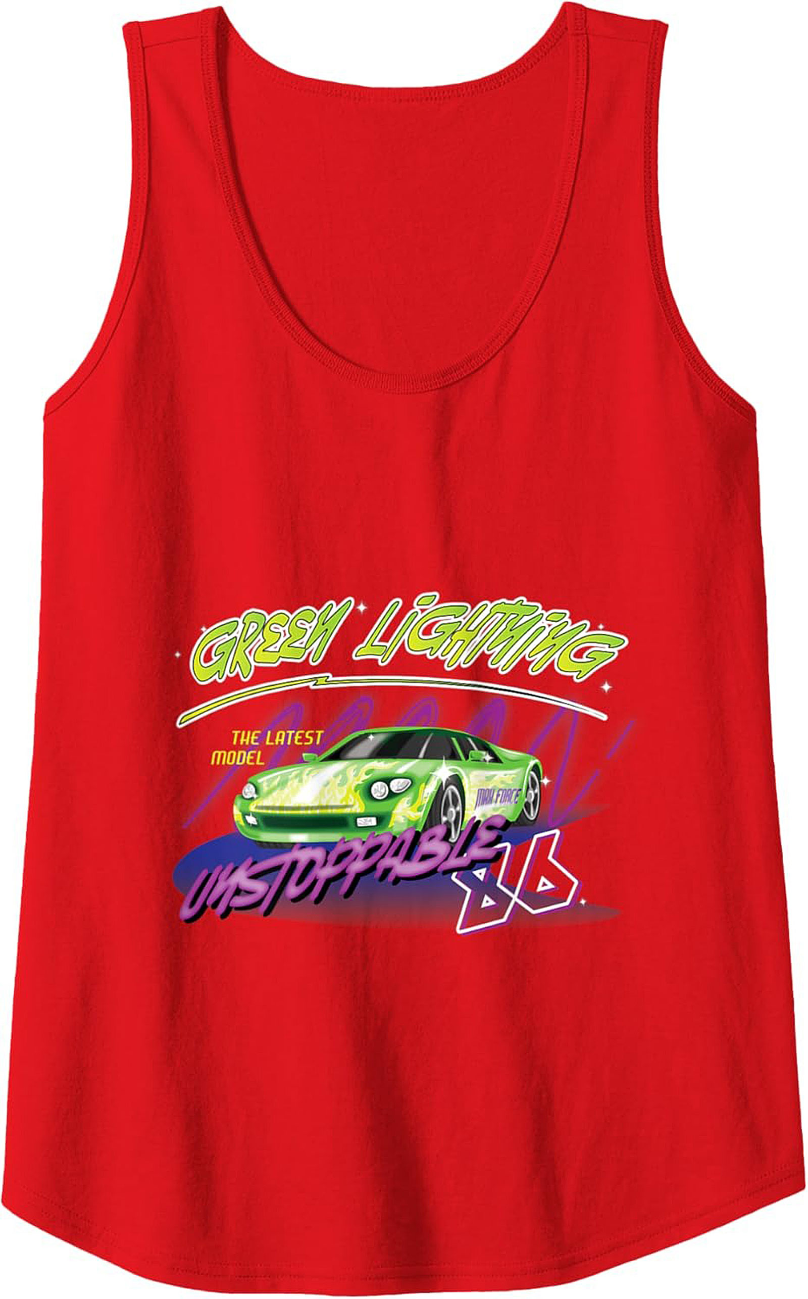 Green Lightning Street Racing Graphic Tank Unisex Fit