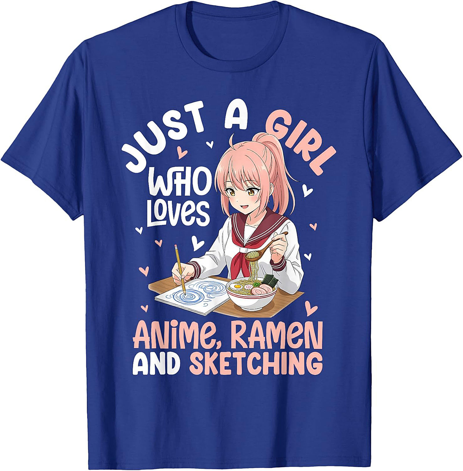 Anime Ramen Sketching Graphic Tee | Funny Otaku Shirt Gift