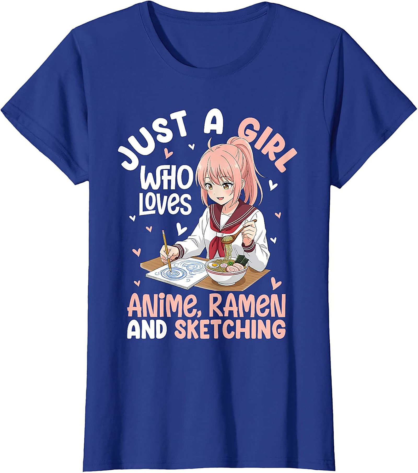 Anime Ramen Sketching Graphic Tee | Funny Otaku Shirt Gift