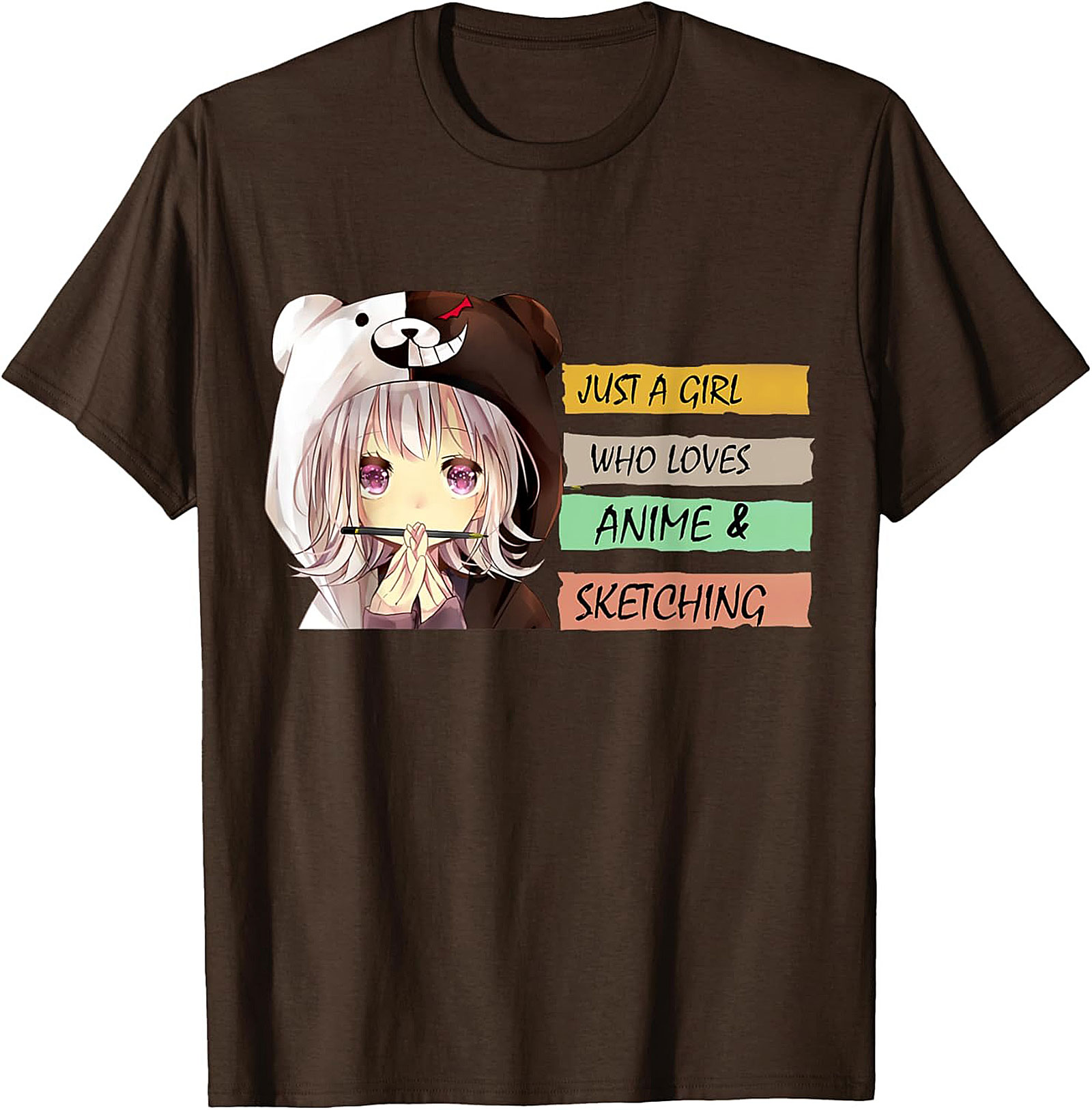 Anime Sketching T-Shirt – Cute Manga Artist Graphic Tee