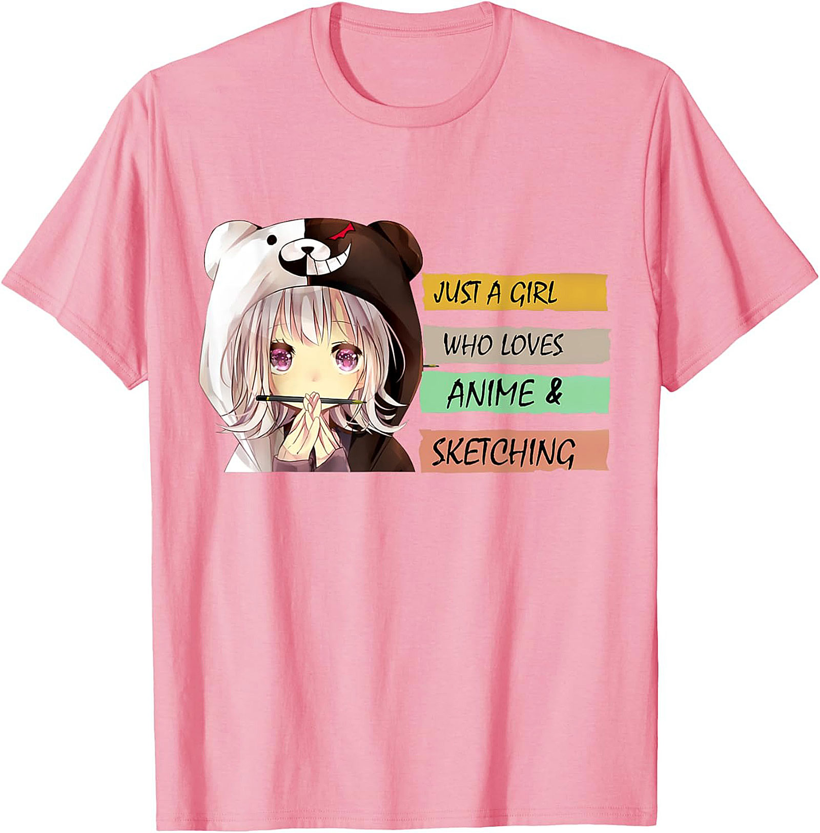 Anime Sketching T-Shirt – Cute Manga Artist Graphic Tee