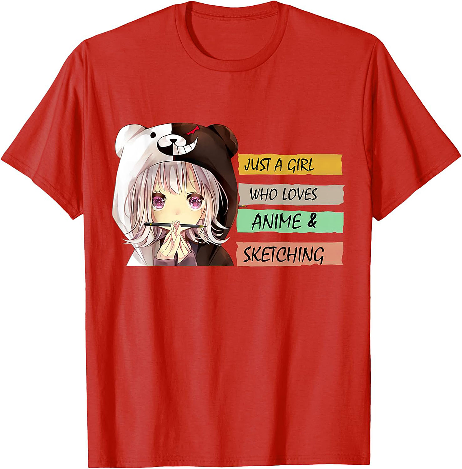 Anime Sketching T-Shirt – Cute Manga Artist Graphic Tee