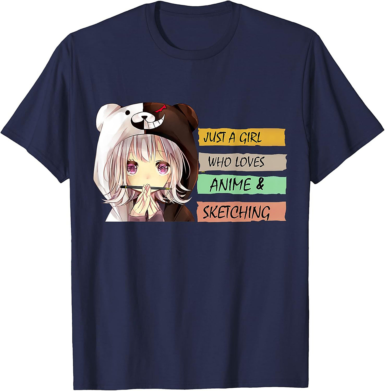Anime Sketching T-Shirt – Cute Manga Artist Graphic Tee