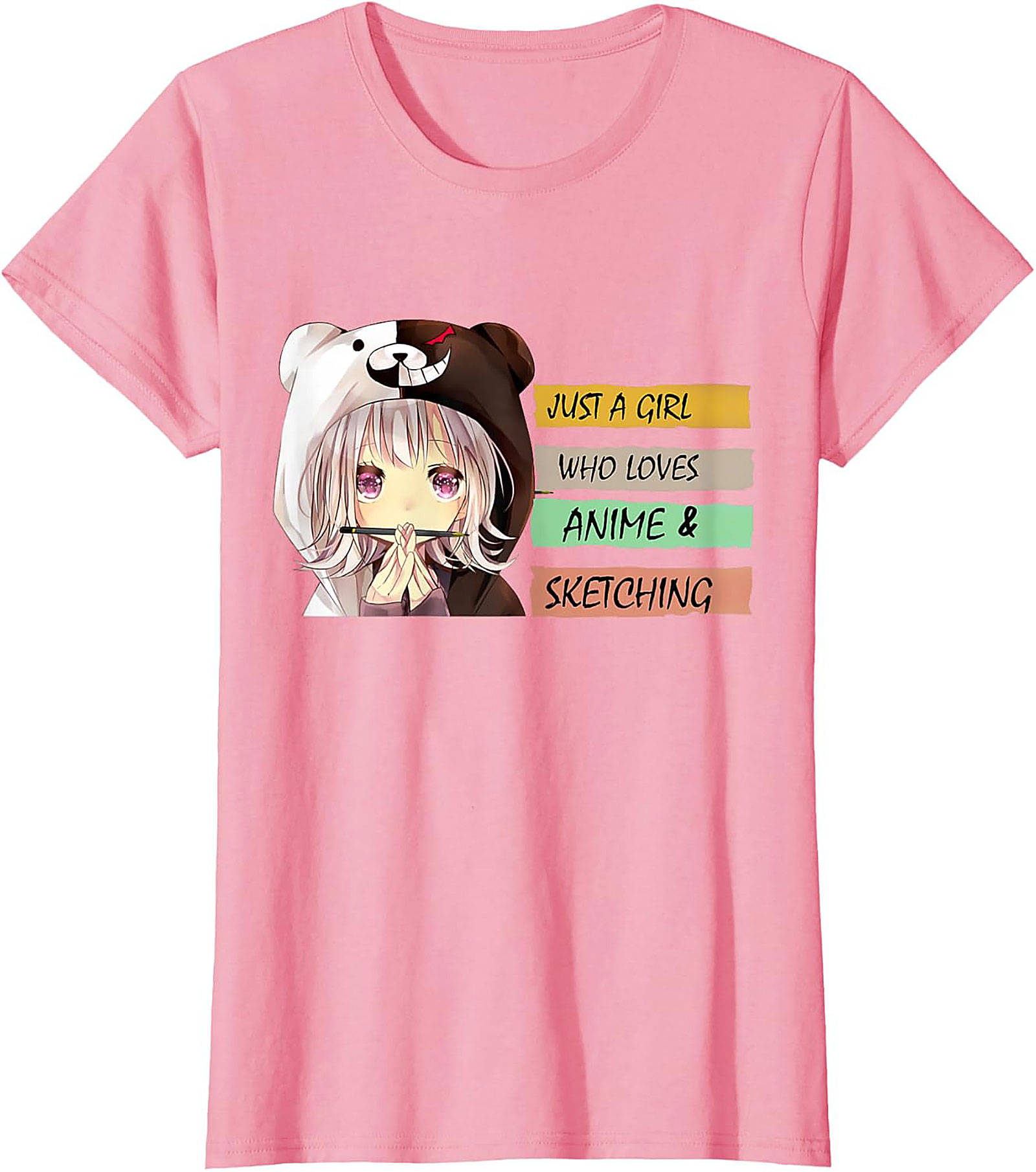 Anime Sketching T-Shirt – Cute Manga Artist Graphic Tee
