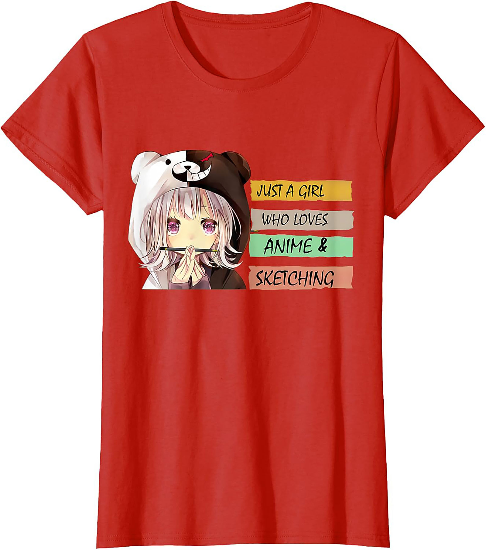 Anime Sketching T-Shirt – Cute Manga Artist Graphic Tee
