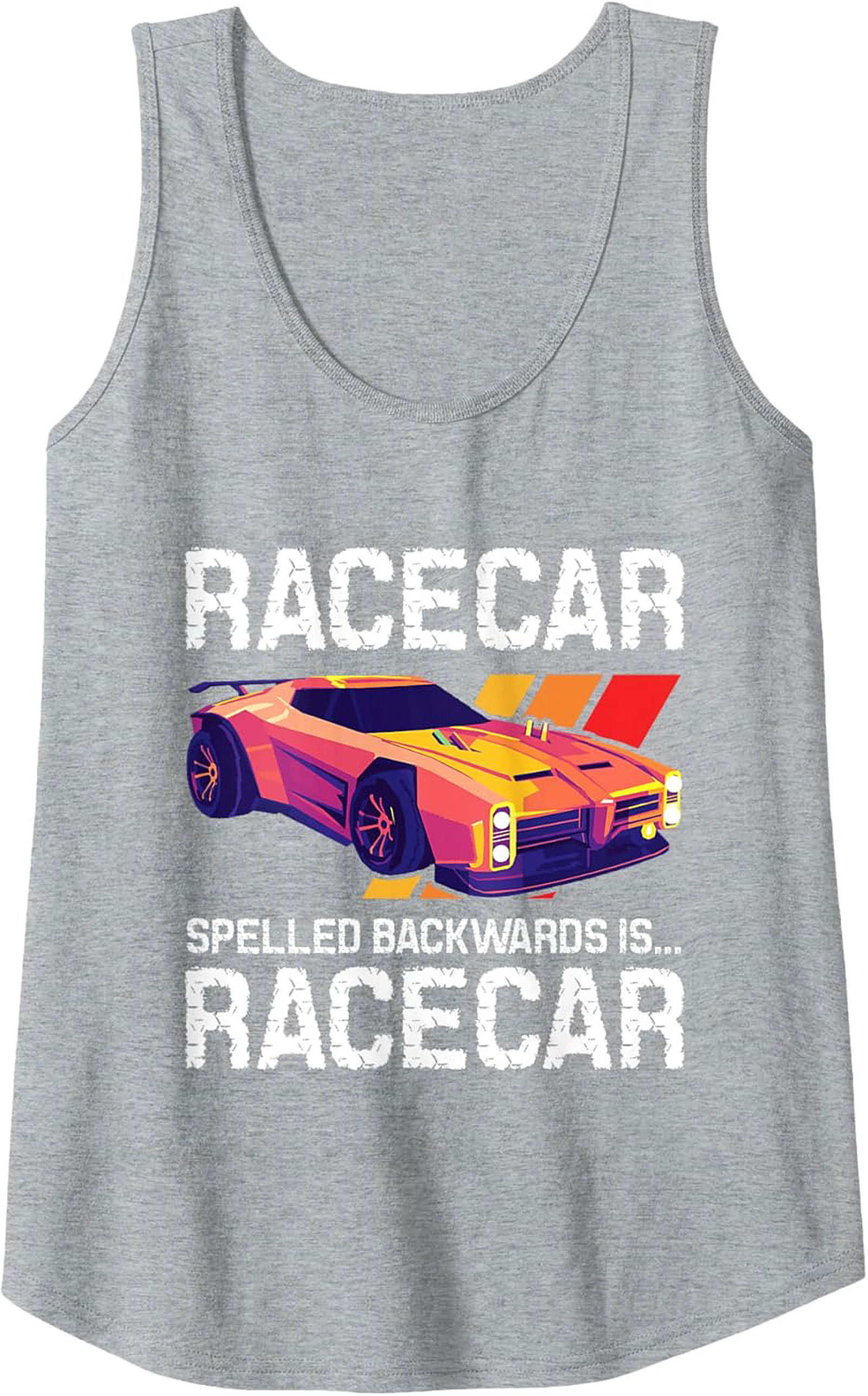 Funny Racecar Graphic Tank Top Unisex Sleeveless Shirt