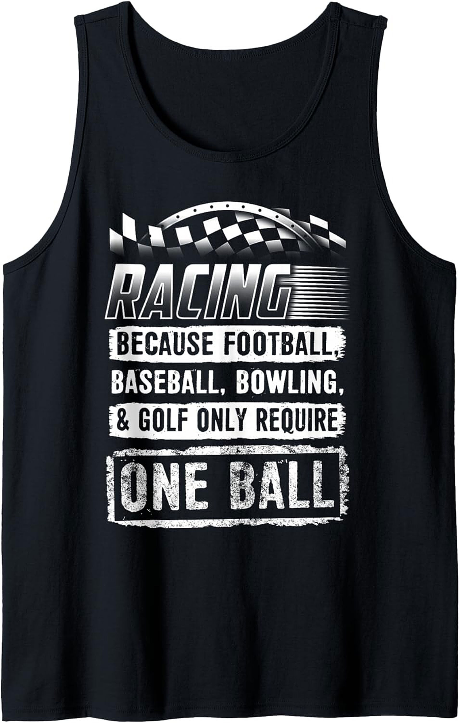 Funny Racing Humor Graphic Tank Top Motorsport Sleeveless