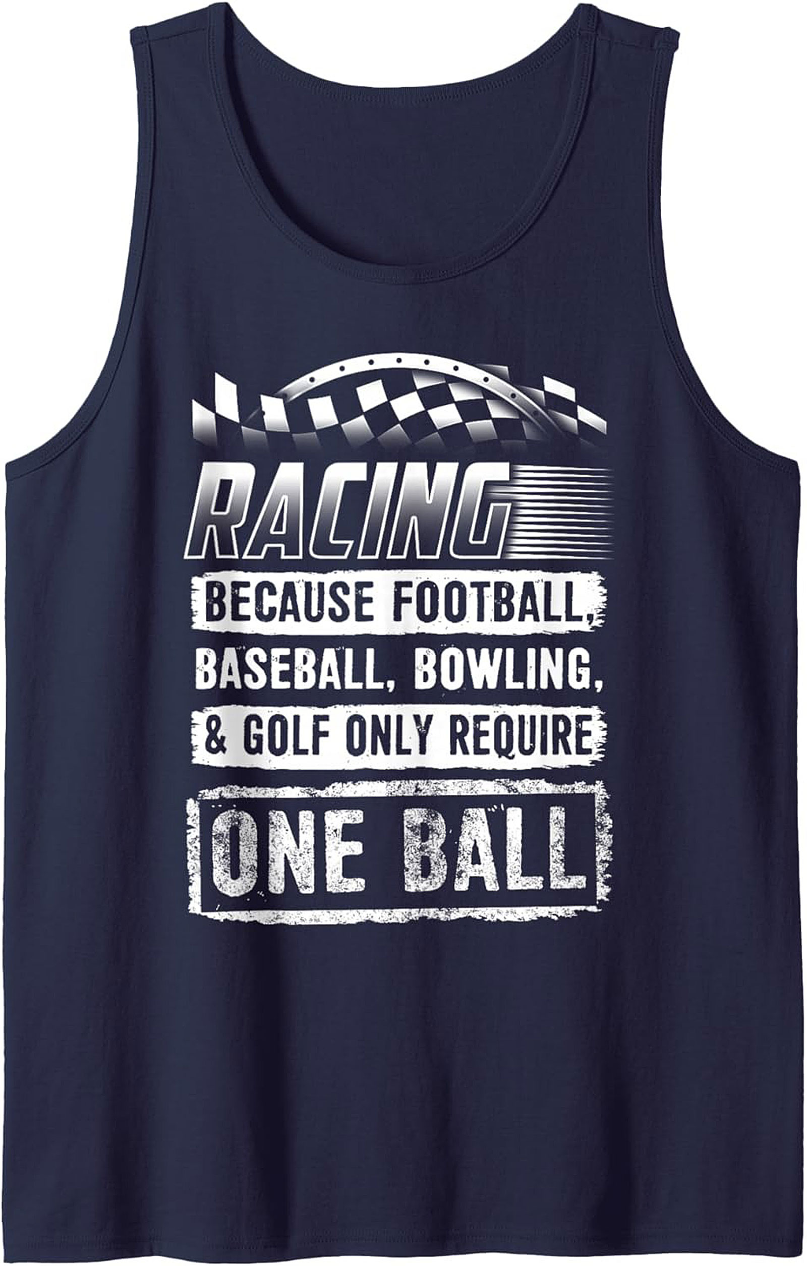Funny Racing Humor Graphic Tank Top Motorsport Sleeveless