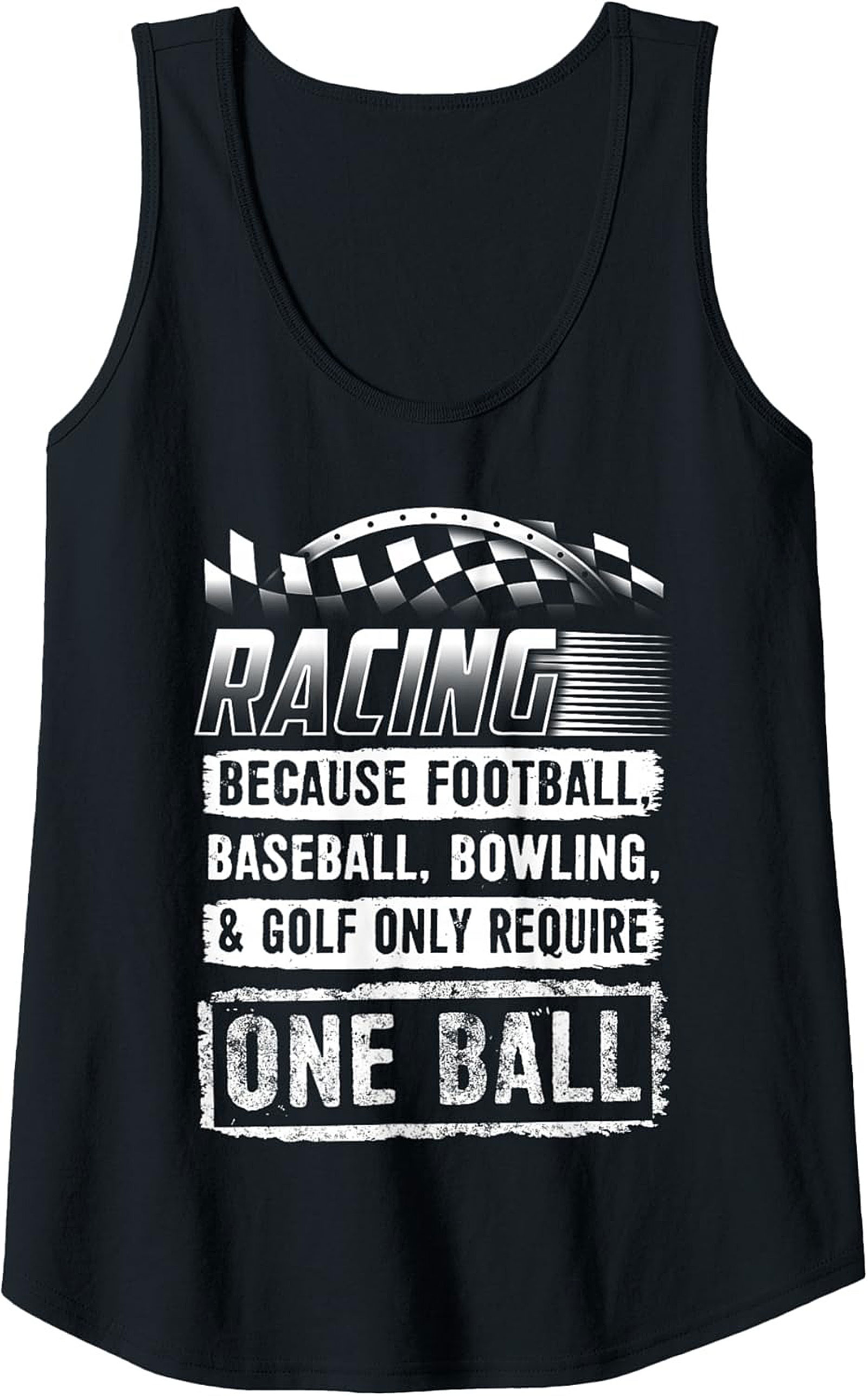 Funny Racing Humor Graphic Tank Top Motorsport Sleeveless