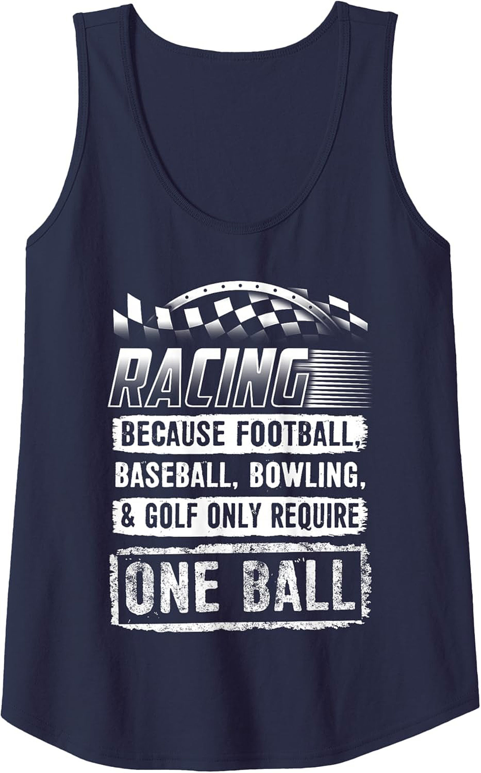 Funny Racing Humor Graphic Tank Top Motorsport Sleeveless