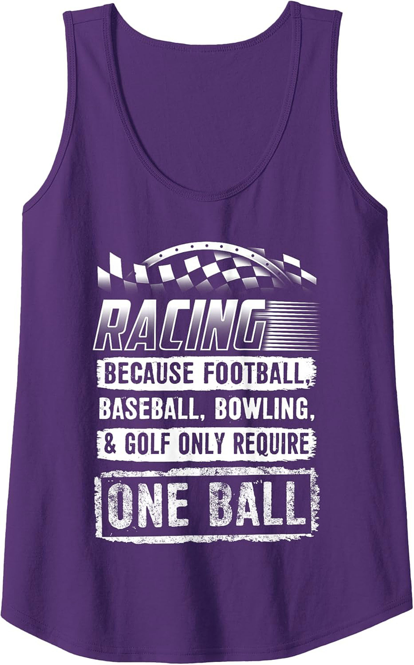 Funny Racing Humor Graphic Tank Top Motorsport Sleeveless