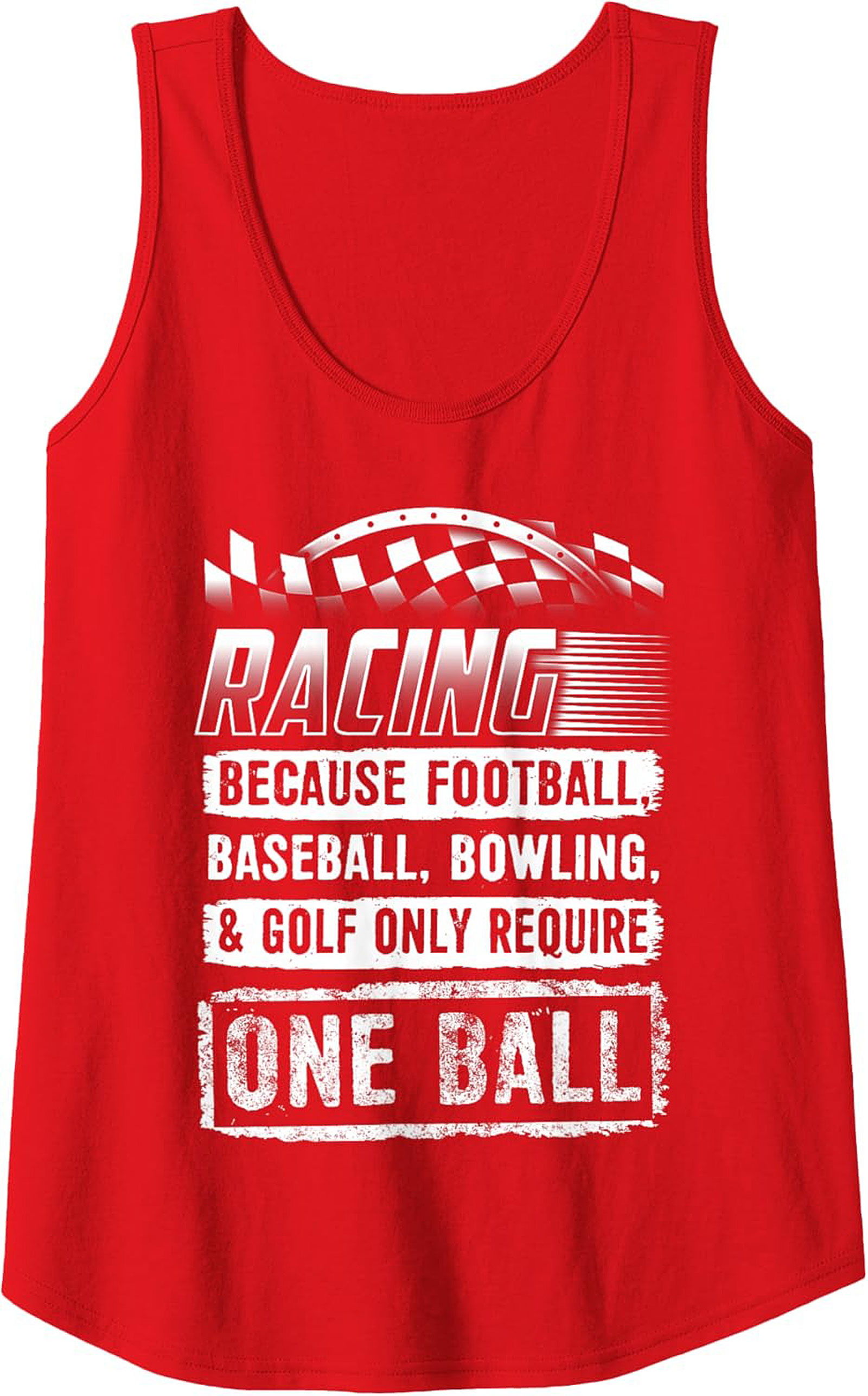 Funny Racing Humor Graphic Tank Top Motorsport Sleeveless