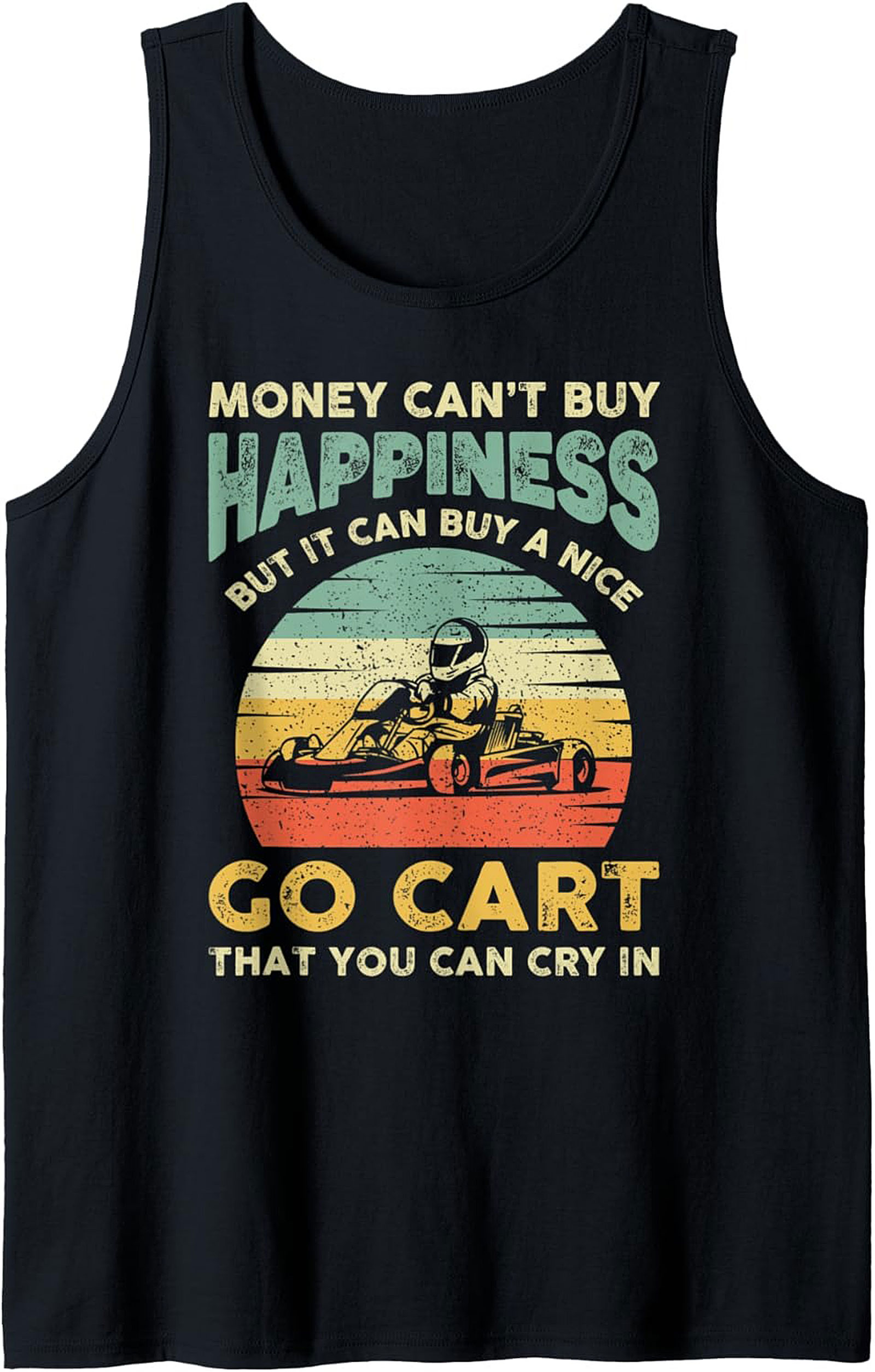 Go-Karting Graphic Tank Top Funny Motorsports Sleeveless Shirt