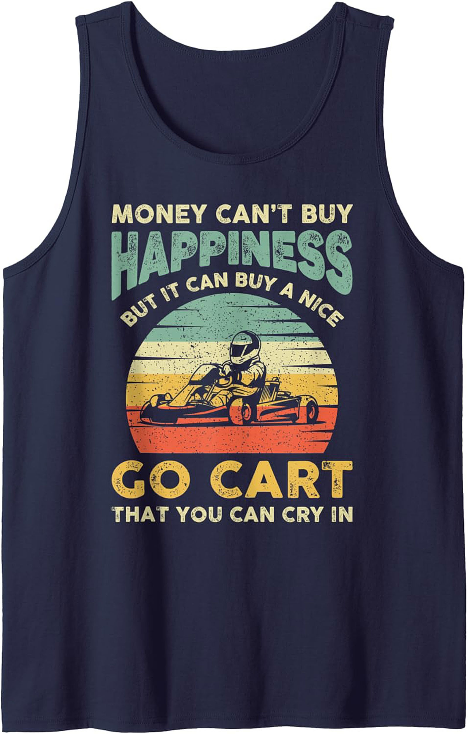 Go-Karting Graphic Tank Top Funny Motorsports Sleeveless Shirt