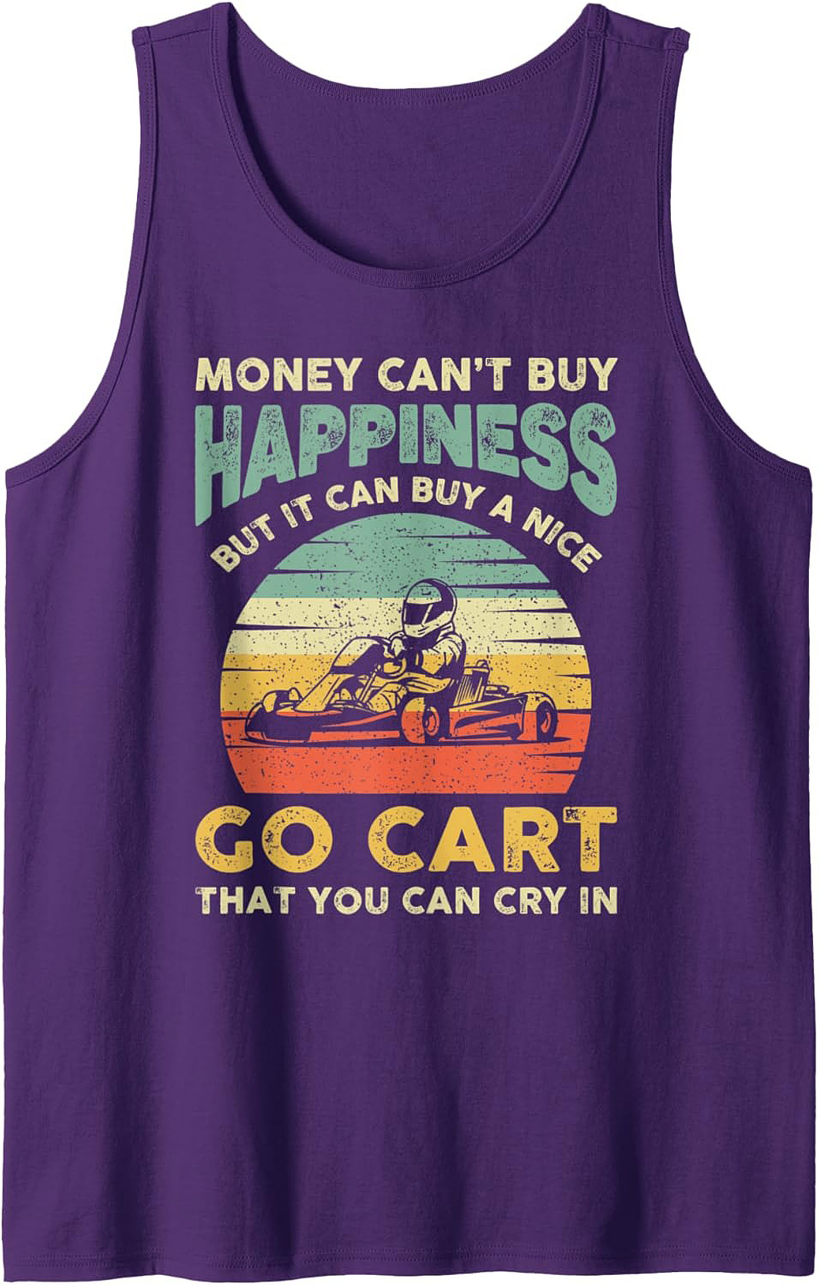 Go-Karting Graphic Tank Top Funny Motorsports Sleeveless Shirt