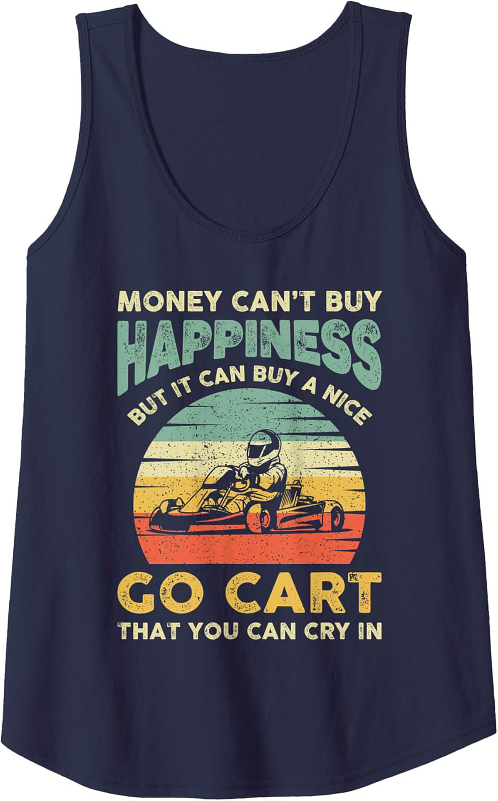 Go-Karting Graphic Tank Top Funny Motorsports Sleeveless Shirt